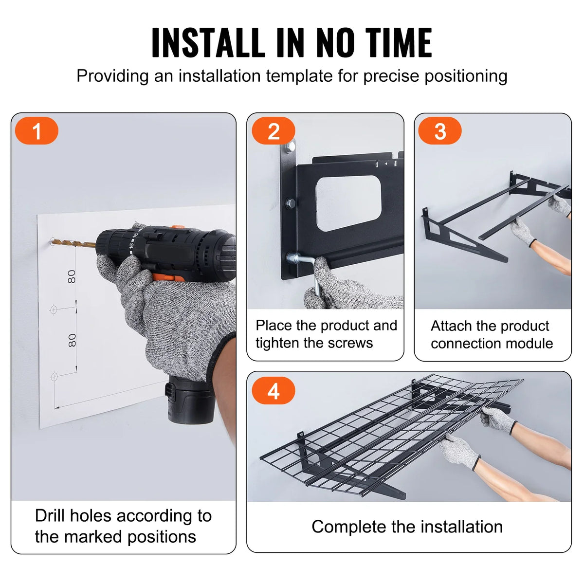 2 Layers Hand Power Tool Organizer Rack Garage Storage Shelving Wall Mounted Workshop Mobile Tool Shelf Heavy Duty Holder