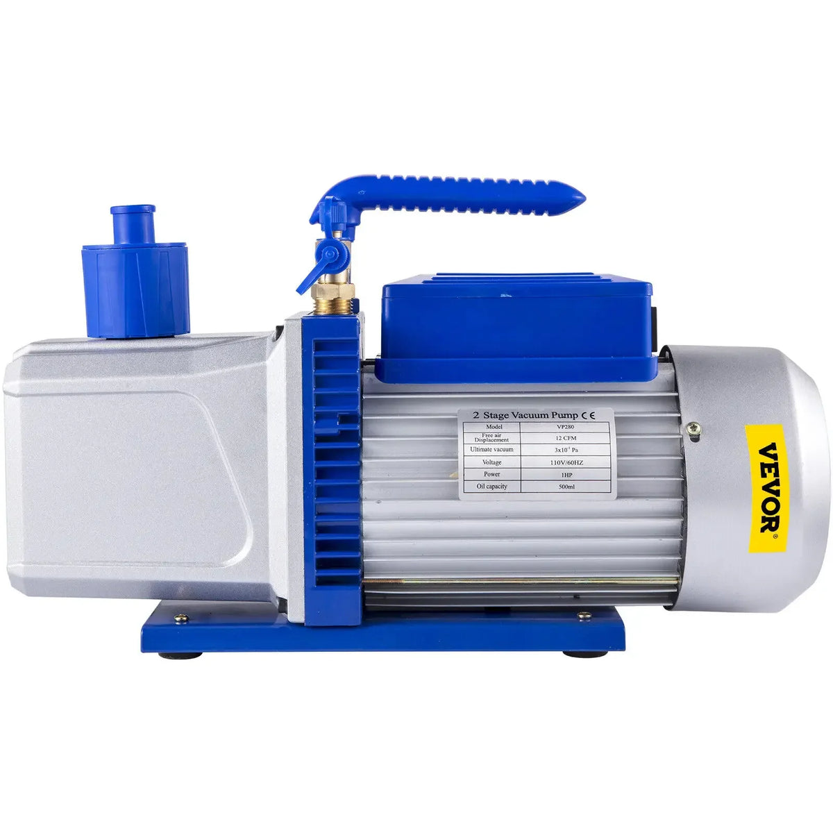 10CFM 2 Stages 1HP Refrigerant Vacuum Pump New Tools 2000rpm 2 Stage HVAC Air Conditioning Vacuum Pump