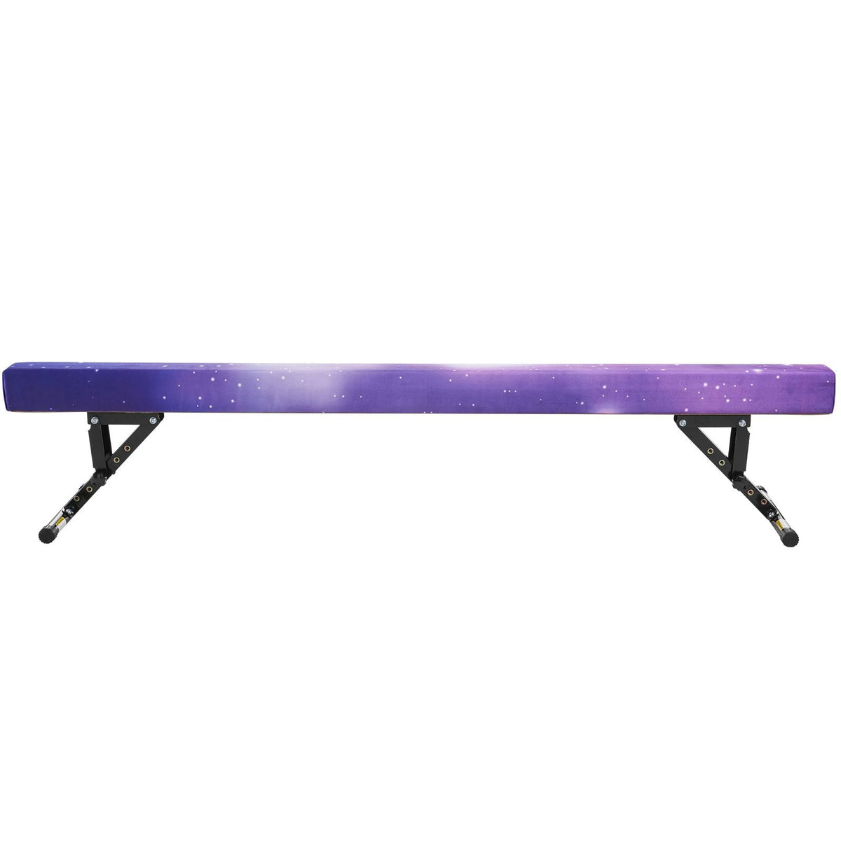 Adjustable Balane Beam for Kids, 8FT Gymnastics Beam, High and Low Floor Beams of 5 Adjustable Heights for All Gymnastic Levels, Professional Gymnastic Equipment for Home and Gym Center, Galaxy
