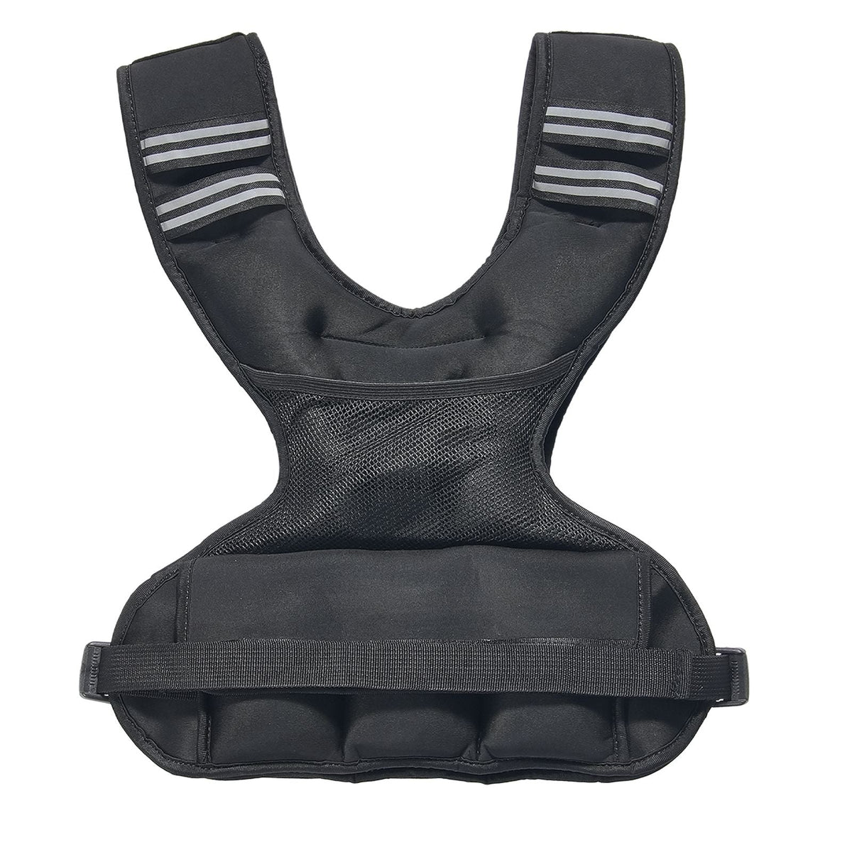 Adjustable Weighted Vest, 11-20lb Weight Vest with 6 Ironsand Weights and Reflective Stripe, Body Weight Vest Exercise Set for Men Women, Workout Equipment for Strength Training Running Jogging