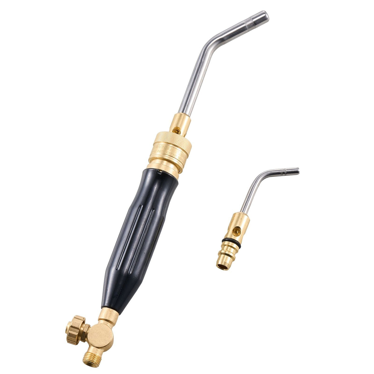Air Acetylene Torch Kit, Acetylene Gas Welding Tool with 149'' Hose, 2 Welding Tips, CGA200 Regulator & Torch Handle, Gas Brazing Welder for Home DIY Industrial Sites (without Gas Cylinder)