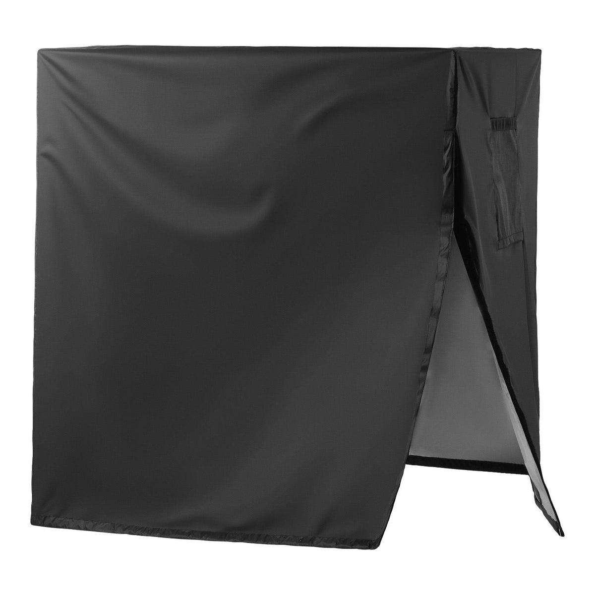 Air Conditioner Cover, 24 x 24 x 30 inch Ac Cover for Air Conditioning Unit, Three-Layer, Waterproof Polyester Fabric, Mesh Ventilation, Universal Defender for Outdoor Outside Ac Unit, Black