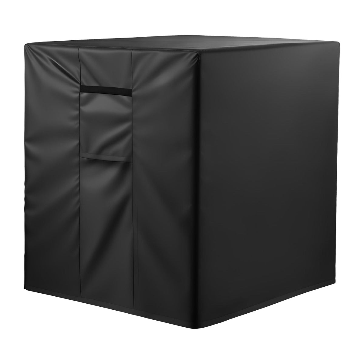 Air Conditioner Cover, 24 x 24 x 30 inch Ac Cover for Air Conditioning Unit, Three-Layer, Waterproof Polyester Fabric, Mesh Ventilation, Universal Defender for Outdoor Outside Ac Unit, Black