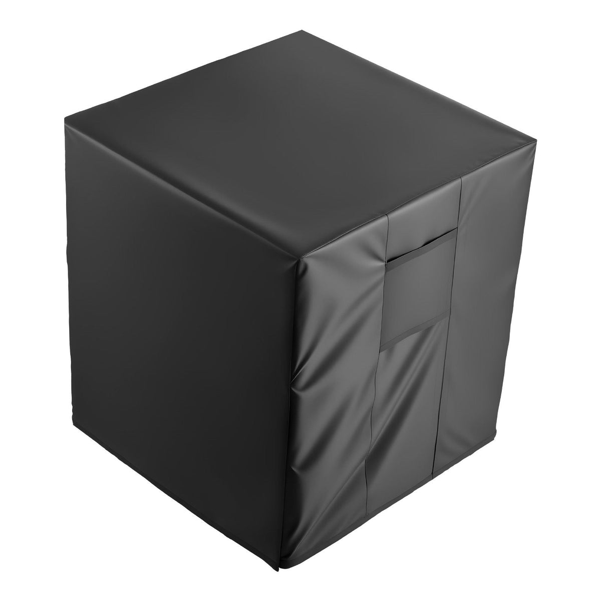Air Conditioner Cover, 38 x 38 x 40 inch Ac Cover for Air Conditioning Unit, Three-Layer, Waterproof Polyester Fabric, Mesh Ventilation, Universal Defender for Outdoor Outside Ac Unit, Black