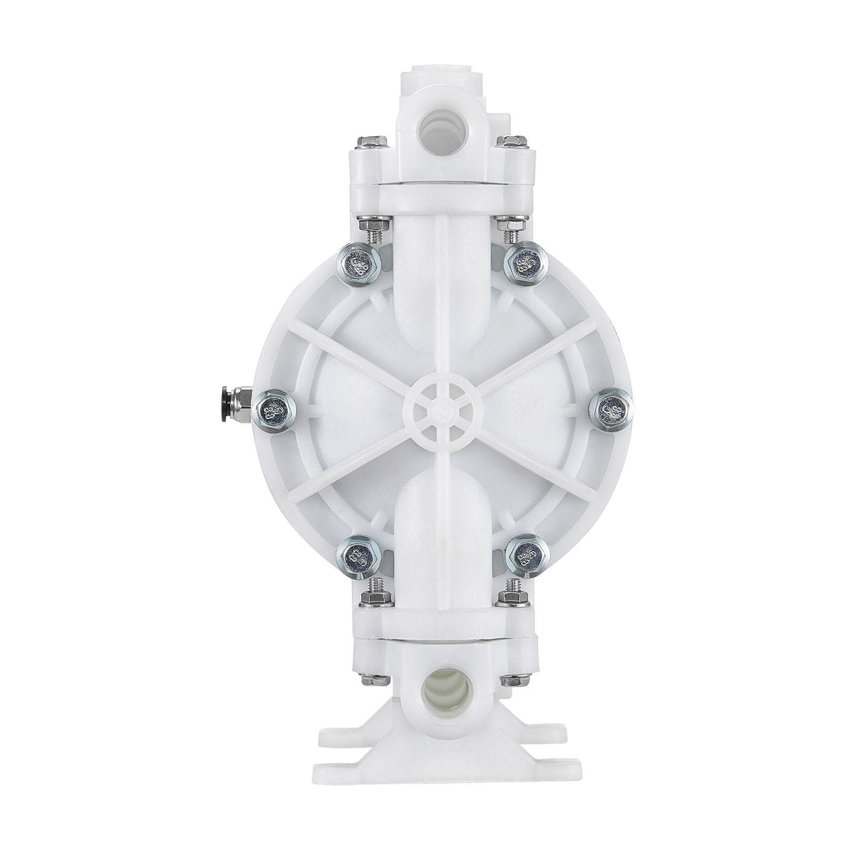 Air Operated Double Diaphragm Pump, 4.4 GPM, 1-1/2 inch Inlet & Outlet Pneumatic Waste Oil Transfer Pump, Max 100 PSI, Polypropylene Body, Air-Operated for Diesel, Grease, Kerosene, Gasoline