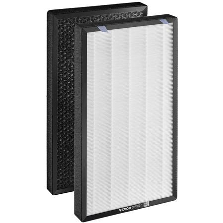 Air Purifier Replacement Filter, H13, 2-in-1 Compact & Lightweight Replacement Filter with Non-Woven Fabric, Easy-to-Install Purifier Filter with Activated Carbon, Fit for Square Purifier