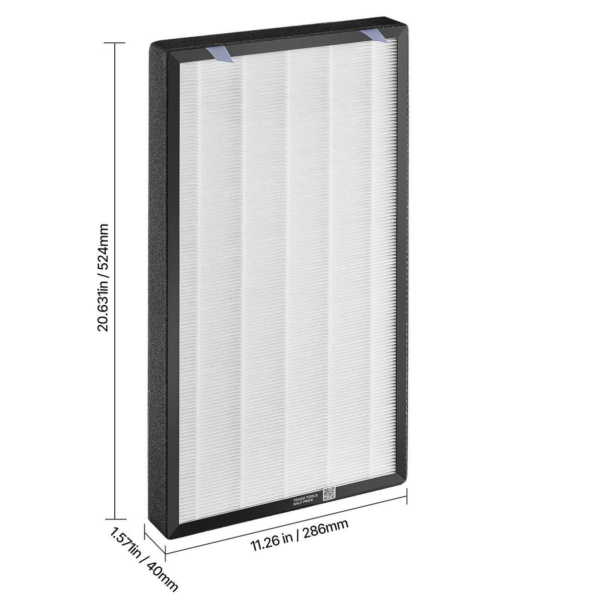 Air Purifier Replacement Filter, H13, 2-in-1 Compact & Lightweight Replacement Filter with Non-Woven Fabric, Easy-to-Install Purifier Filter with Activated Carbon, Fit for Square Purifier