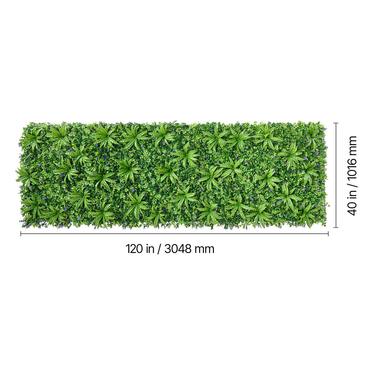 Artificial Plant Wall, 40 x 120 in Artificial Boxwood Panels, Sun Protection Greenery Backdrop Privacy Hedge Fence, Fake Grass Screen for Wedding, Indoor, Outdoor Garden, Backyard (1 PC)