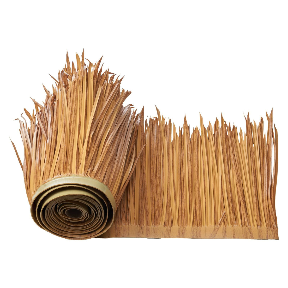 Artificial Thatch Grass Roof, 1.6 x 16.4 ft Mexican Style Tiki Bar Hut Skirt Thatch Roofing Roll, Waterproof & Fire-Resistant, Palapa Duck Blind Grass for Patio Pool Beach Hawaiian Party Décor