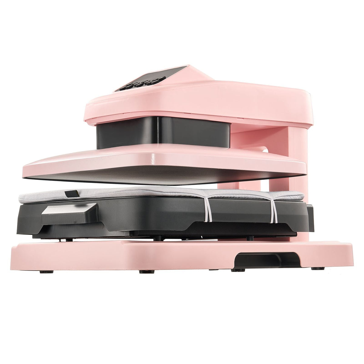 Auto Heat Press Machine, 15 x 15 inch, T-Shirt Press Machine with Auto Release and Adjustable Pressure, Digital Display, Rapid Heating, for Sublimation, Vinyl, Heat Transfer Projects, Pink
