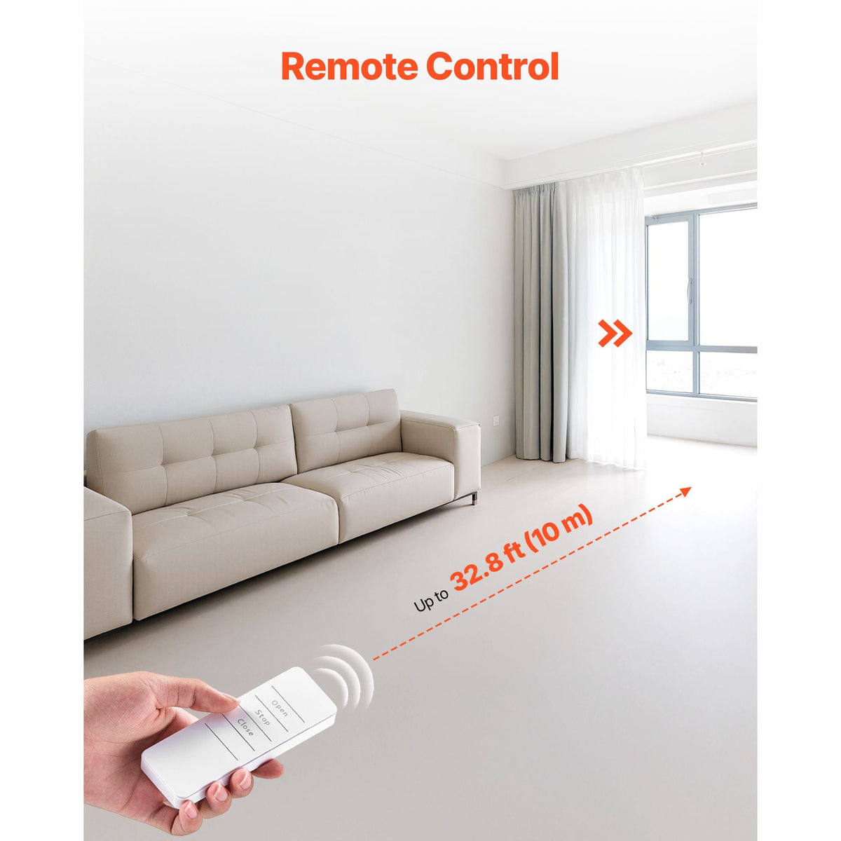 Automatic Curtain Opener, APP and Remote Control, Hub Included, Electric Smart Curtain Opener Compatible with Alexa and Google Home, Timed Opening and Closing, Silent Mode, for Roman Rods