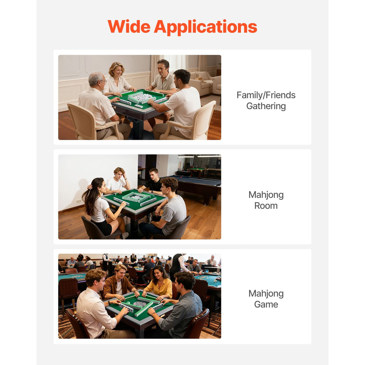 Automatic Mahjong Table with Wheels, 2 Sets of 40 mm Tiles (164 Pcs), Roller Coaster Style Mahjong-Table, Foldable and Automatic Shuffler, for Home, Outdoor Leisure & Gifts for Mahjong Players