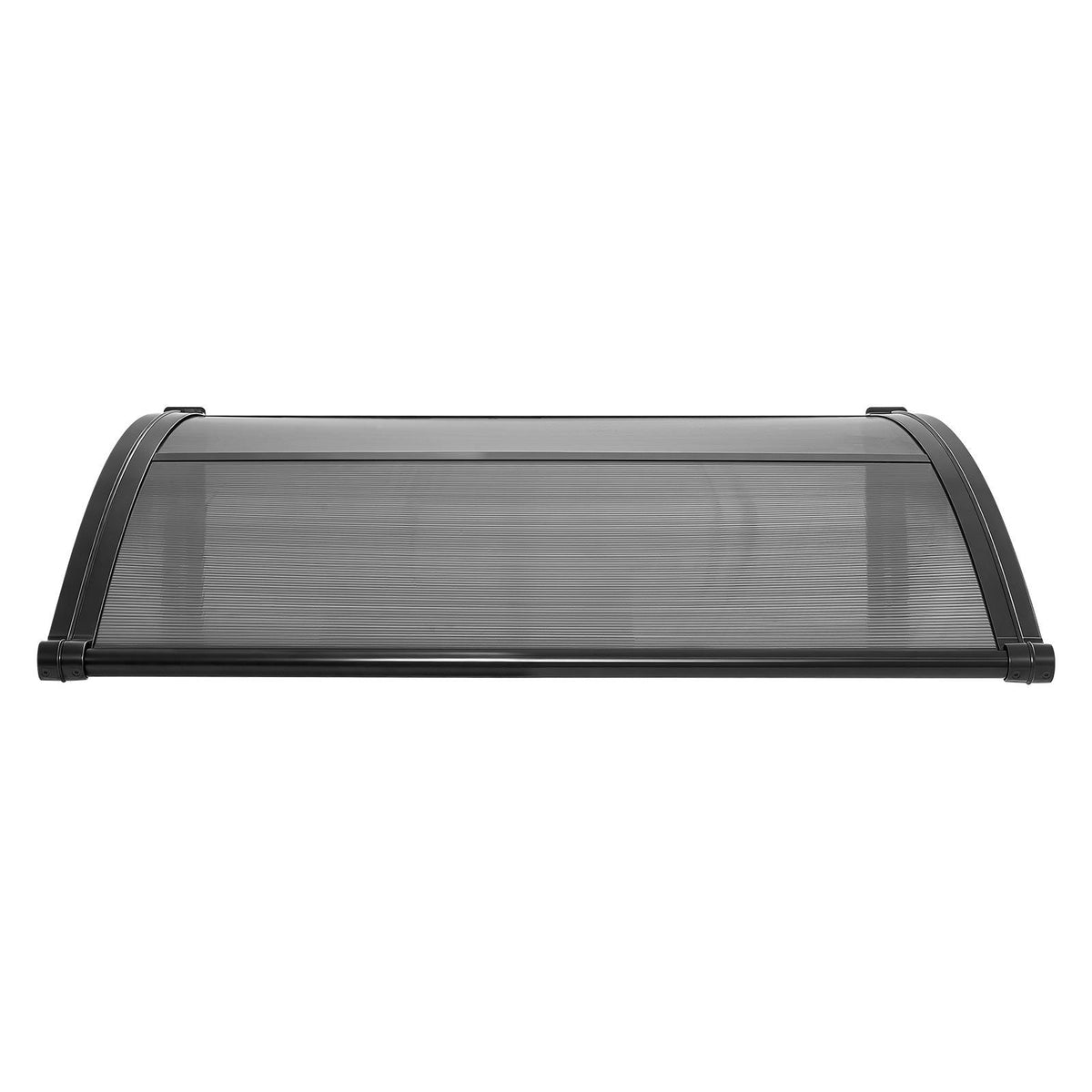 Awnings for Door Entrance, 38 x 40 in, Exterior Front Door Window Awnings with Drainage & ABS Bracket, Rain Snow Sun Protection, Overhang Polycarbonate Door Canopy for Porch Patio, Smoky Gray