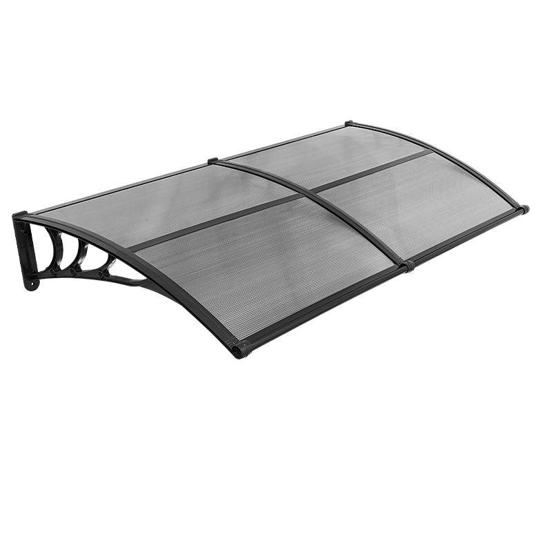 Awnings for Door Entrance, 38 x 78 in, Exterior Front Door Window Awnings with Drainage & ABS Bracket, Rain Snow Sun Protection, Overhang Polycarbonate Door Canopy for Porch Patio, Smoky Gray