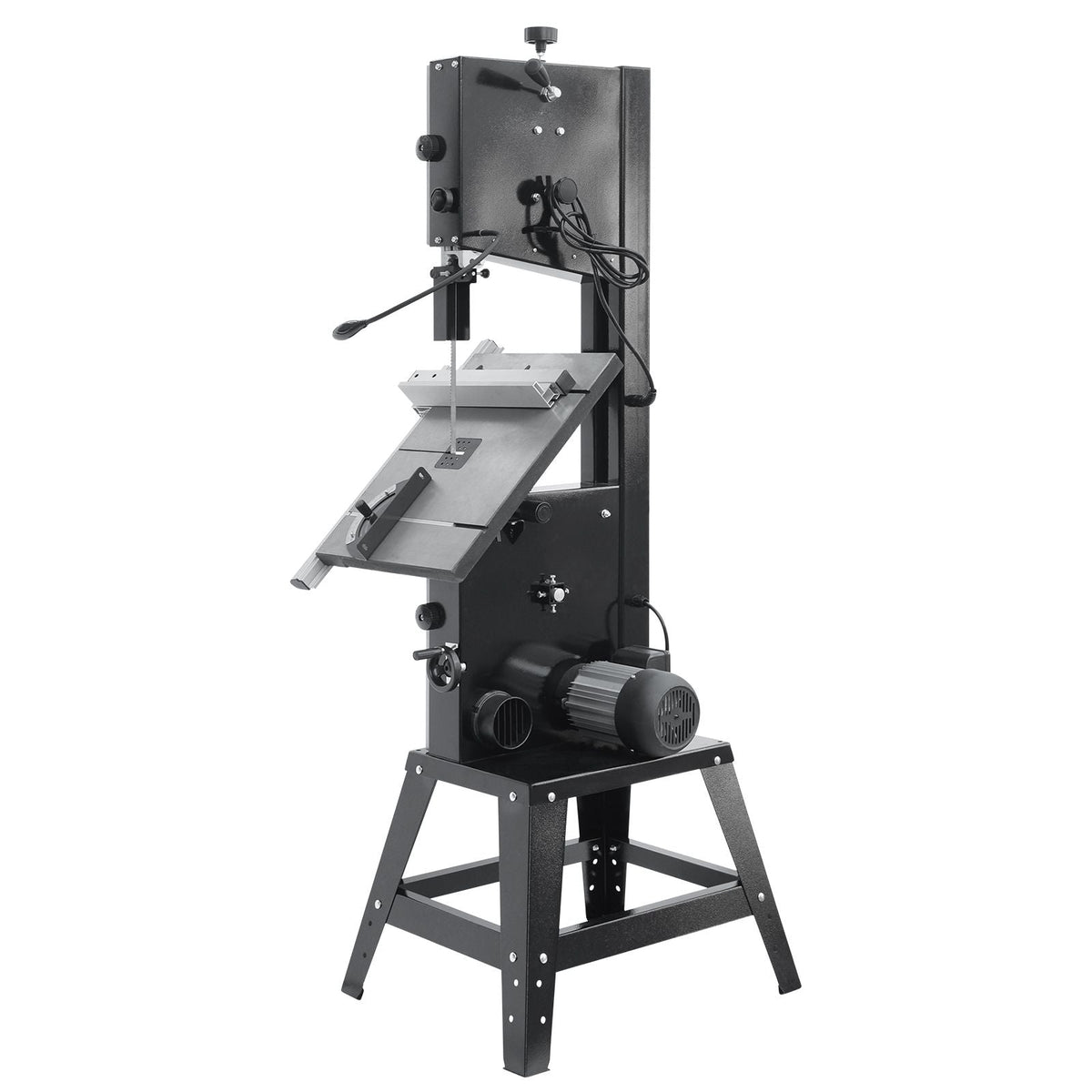 Band Saw, 13.39-Inch, Benchtop Bandsaw with Stand, 440-846 RPM Continuously Viable Speed, 1100W 1-1/2HP, 110V, Optimized Work Light, and Miter Gauge, for Woodworking Aluminum Wood Metal Copper