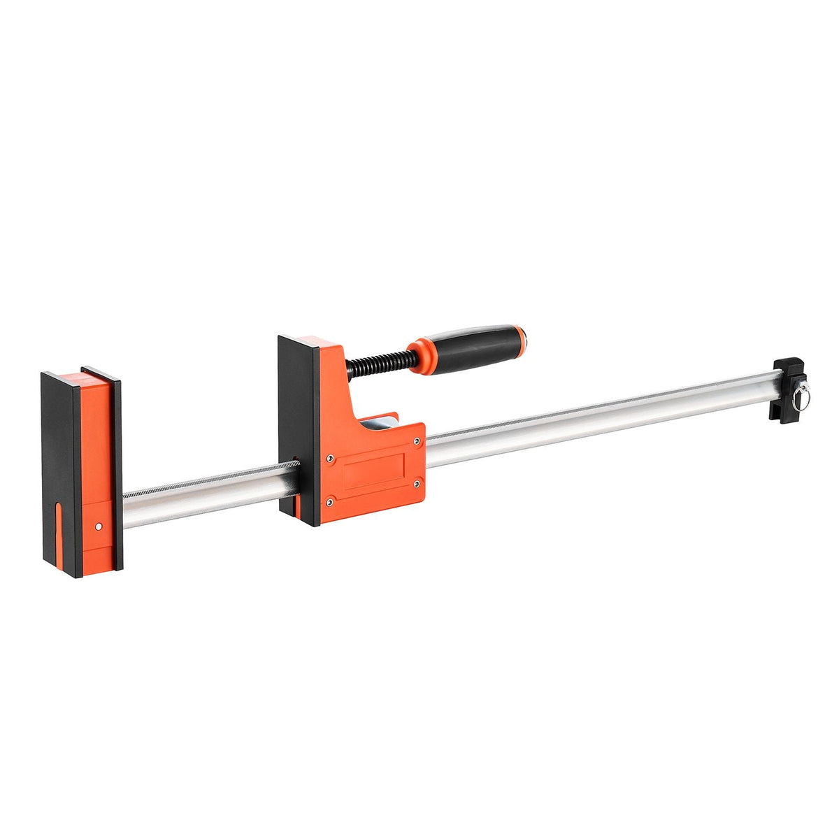 Bar Clamps for Woodworking, 2-Pack 24 inch Parallel Clamp Set, F-Clamp with 1500 lbs Load Limit, Even Pressure, High-strength Plastic and Carbon Steel, for Woodworking Metal Working, Orange
