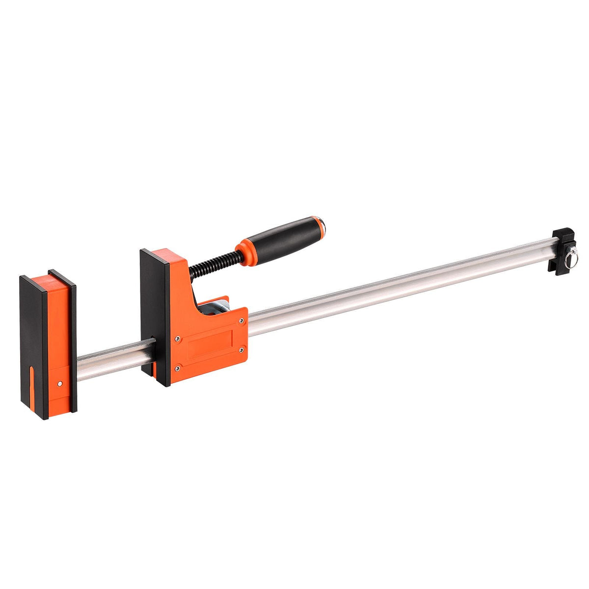 Bar Clamps for Woodworking, 2-Pack 24 inch Parallel Clamp Set, F-Clamp with 1500 lbs Load Limit, Even Pressure, High-strength Plastic and Carbon Steel, for Woodworking Metal Working, Orange