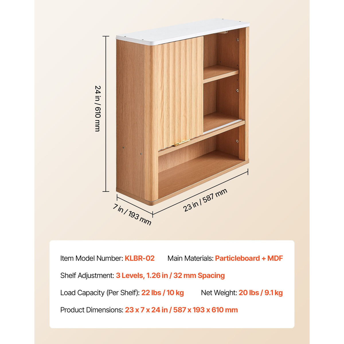 Bathroom Wall Cabinet, with Door and Adjustable Shelf, Over the Toilet Storage Medicine Cabinet Wall Mounted, Hanging Organizer with Shelves and Open Partition for Laundry Room Kitchen Restroom