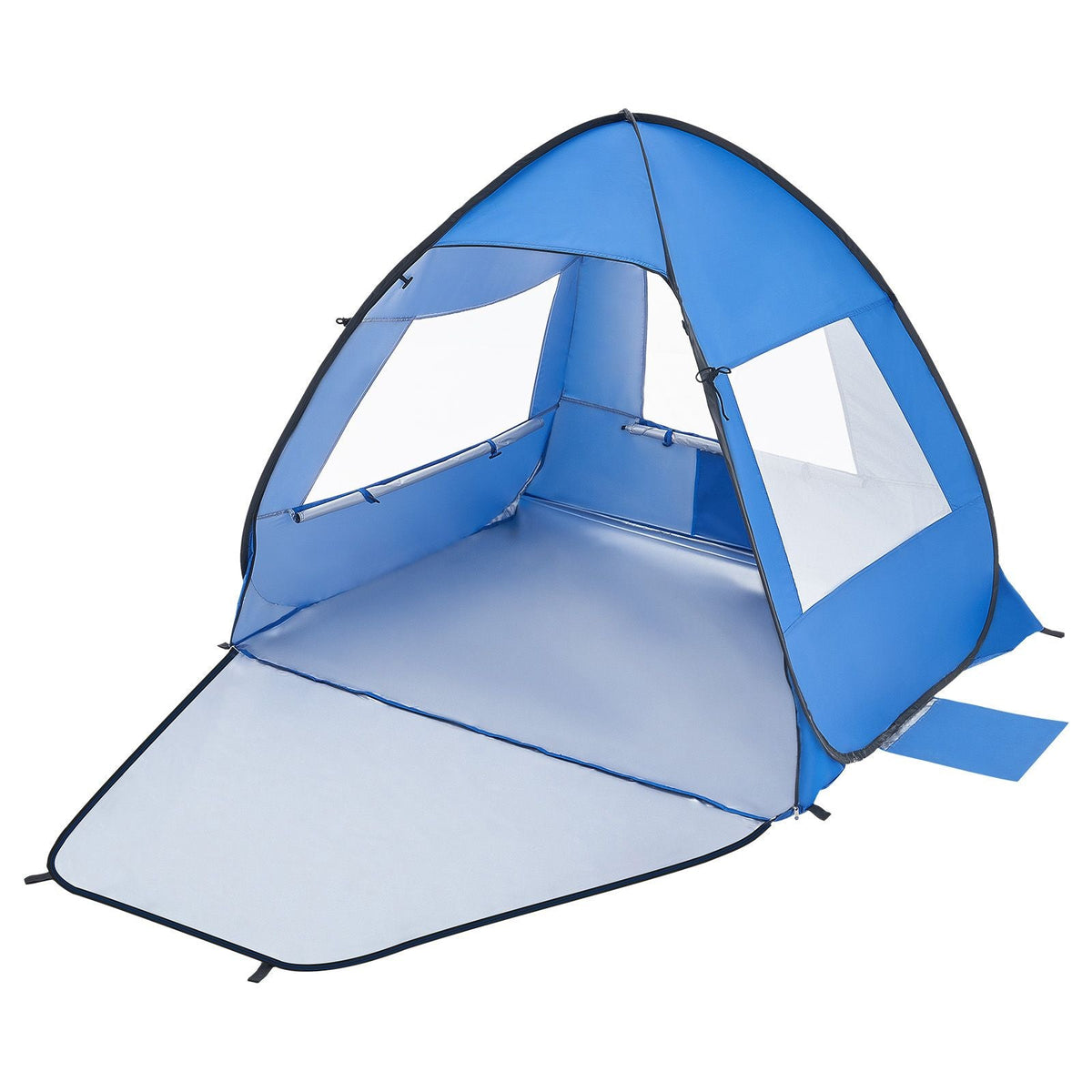 Beach Tent Sun Shelter for 2 Person, UPF 50+ Protection, Portable Sun Shade Canopy with Carrying Bag & Sand Pockets, Lightweight and Easy Setup Beach Umbrella for Camping Fishing Outdoor Picnic