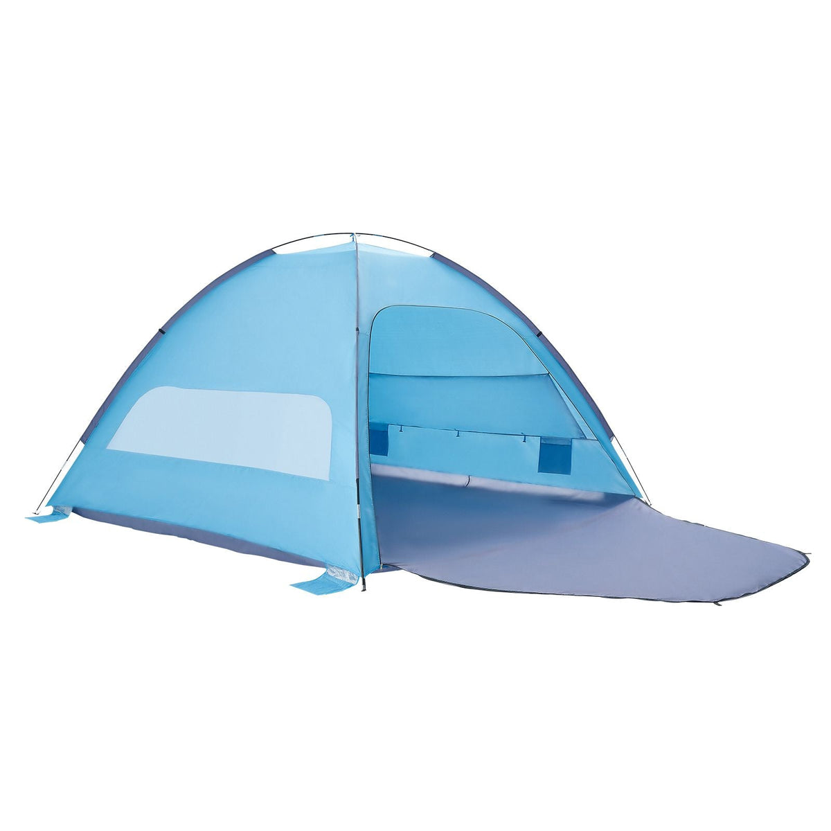 Beach Tent Sun Shelter for 8 Person, UPF 50+ Protection, Portable Sun Shade Canopy with Carrying Bag & Sand Pockets, Lightweight and Easy Setup Beach Umbrella for Camping Fishing Outdoor Picnic