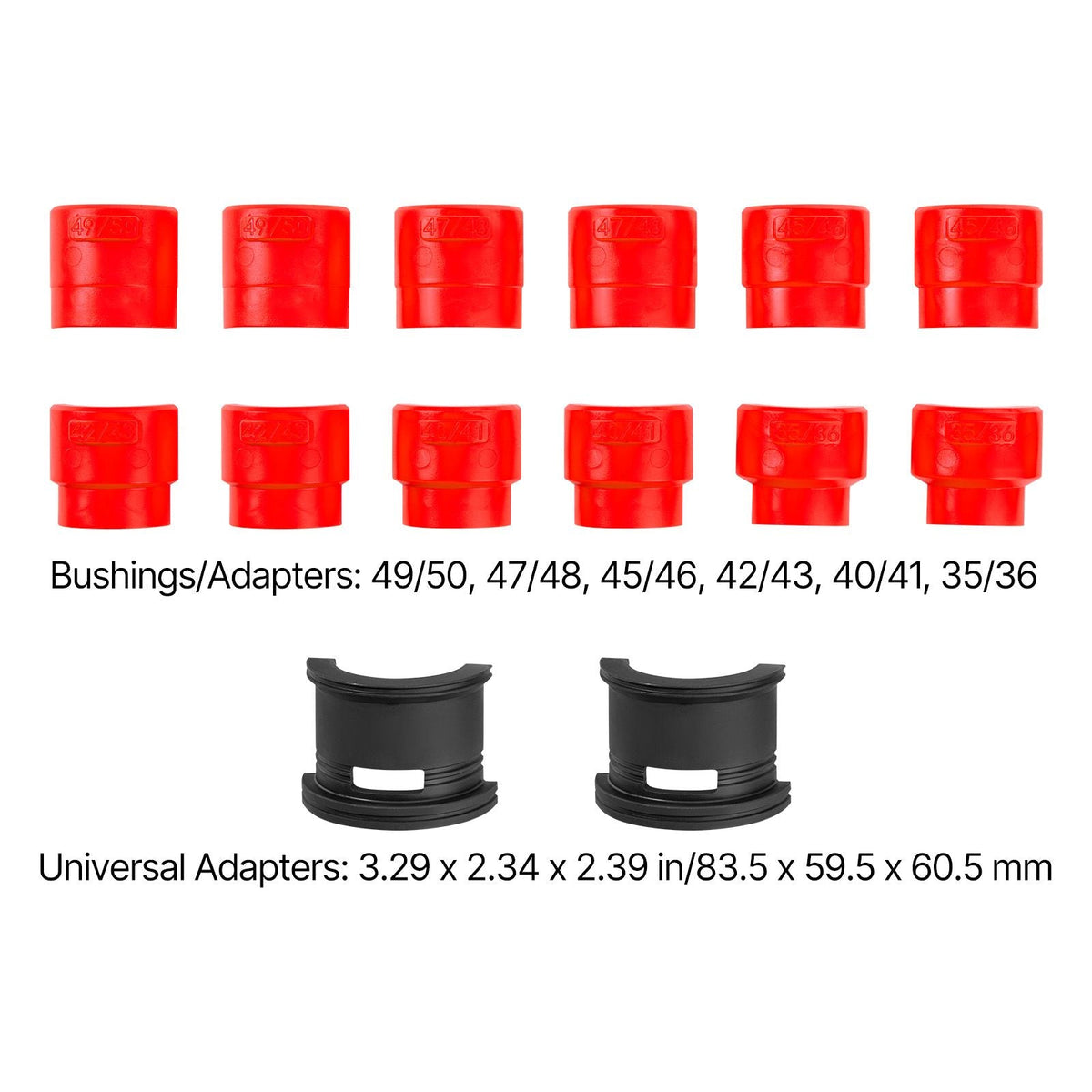 Bearing Press Kit, 14 Pcs, Bearing Race and Seal Driver Set with Bushings and Adapters, Bushing Driver Tool Set, Heavy Duty Carbon Steel Seal Removal Installation Tool Kit with Storage Case