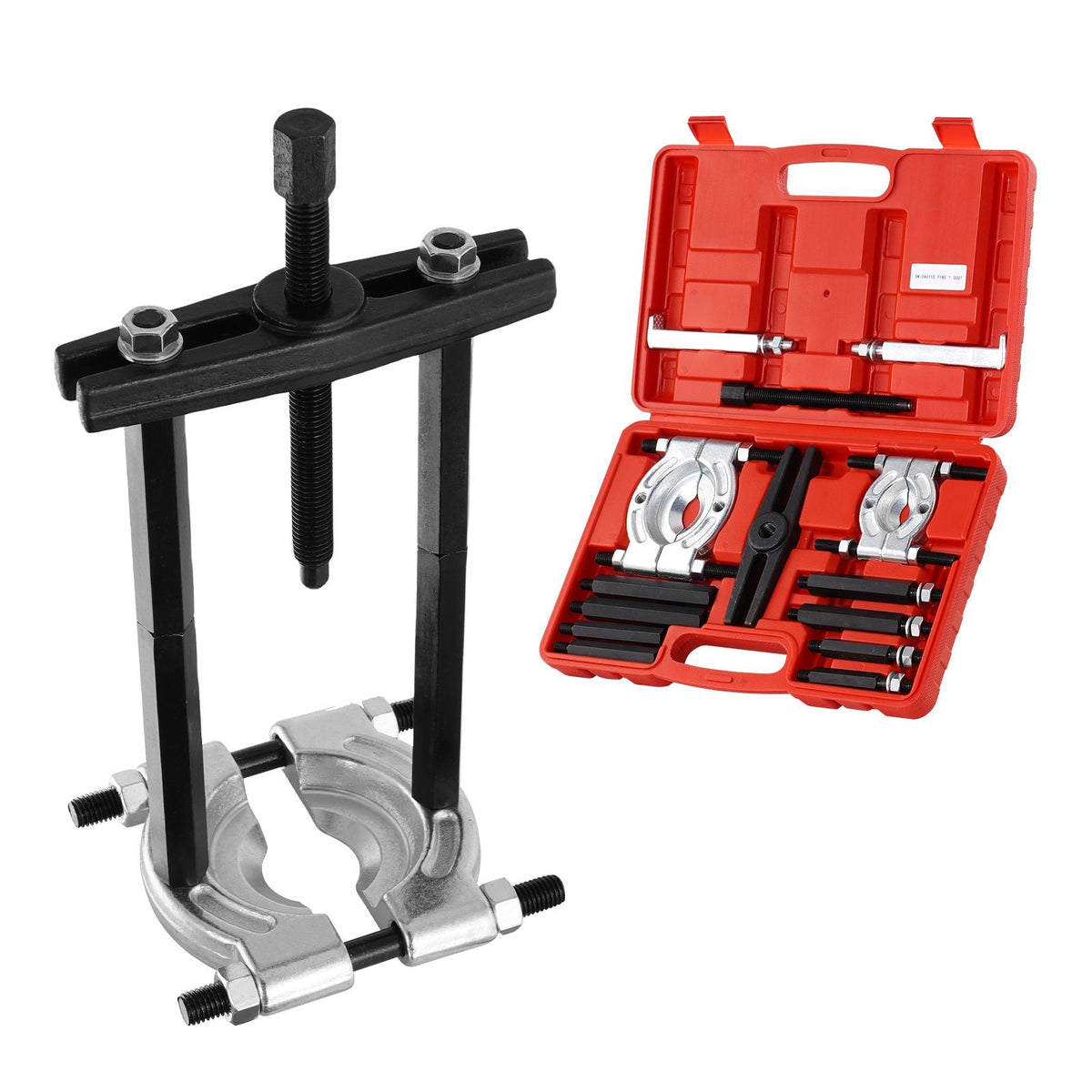 Bearing Puller Kit 14-Piece, 5 Ton Bearing Separator, Pinion Wheel Bearing Removal Kit with 2" and 3" Jaws, Bearing Separator and Puller Set, Heavy Duty Bearing Splitter Tool Kit with Case