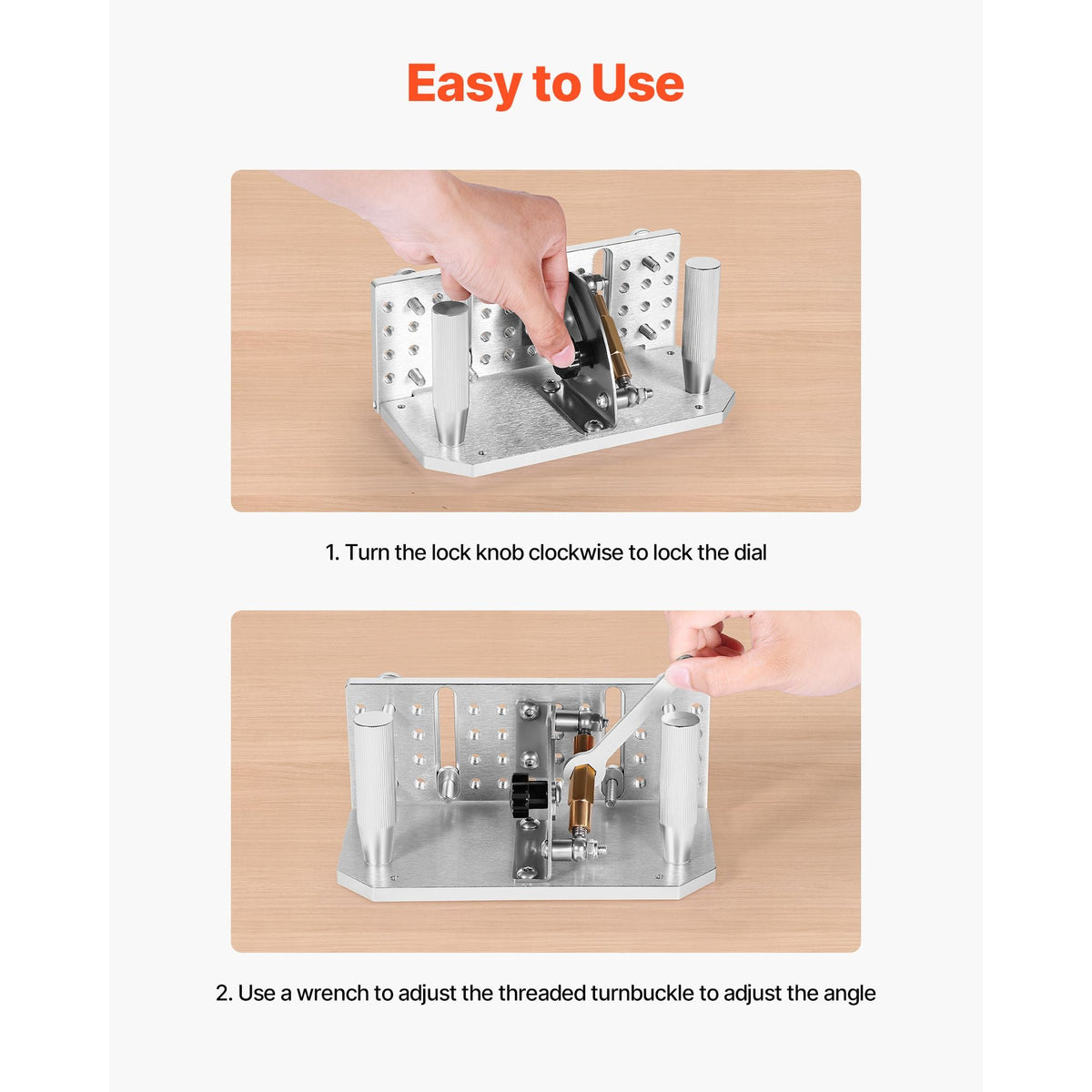 Belt Grinder Knife Jig, 85° - 115° Adjustable Belt Sander Knife Sharpening Jig with Dual Handles, 7.68" Long Sharpener Locator Compatible with Bench Grinders, Sharpening Machines