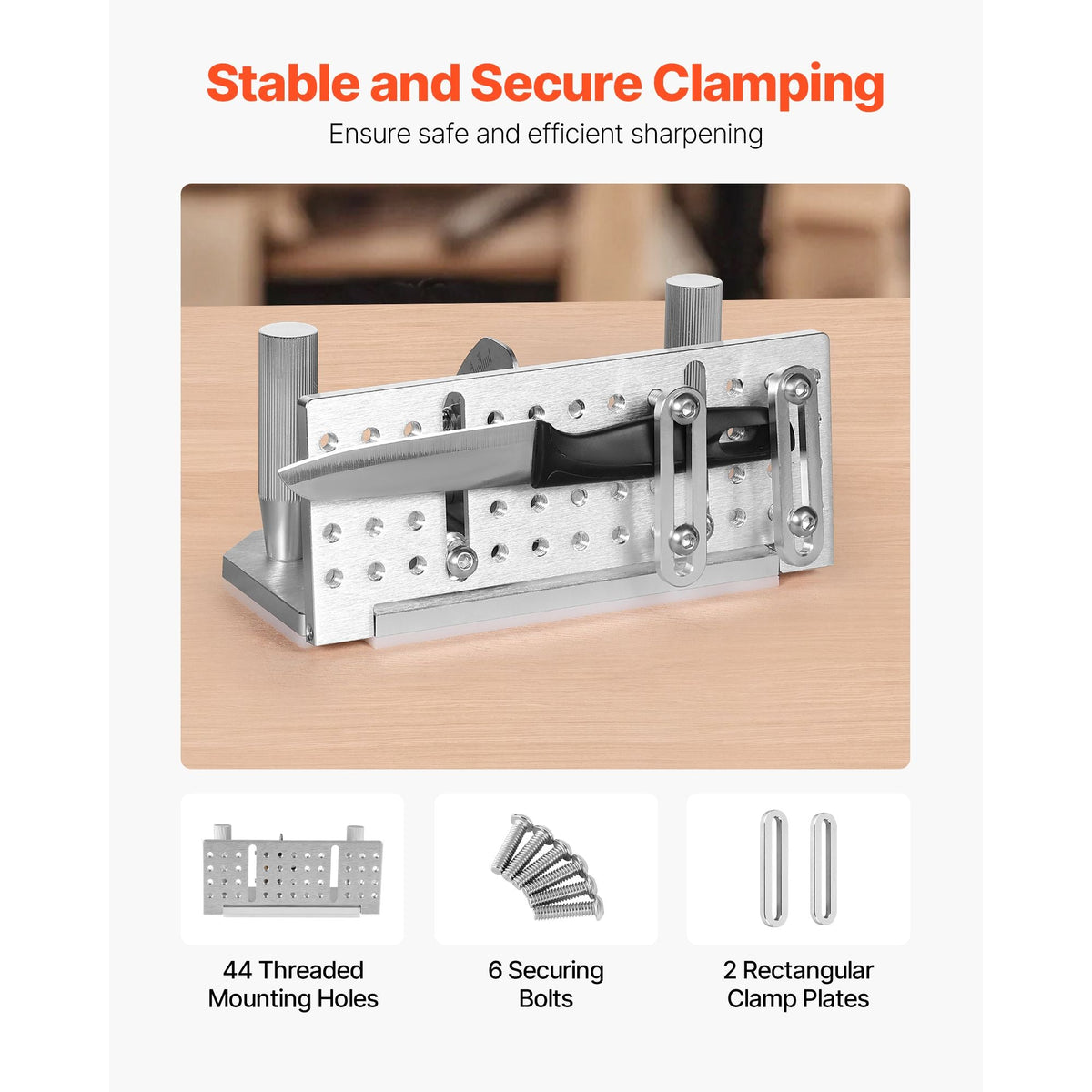Belt Grinder Knife Jig, 85° - 115° Adjustable Belt Sander Knife Sharpening Jig with Dual Handles, 7.68" Long Sharpener Locator Compatible with Bench Grinders, Sharpening Machines