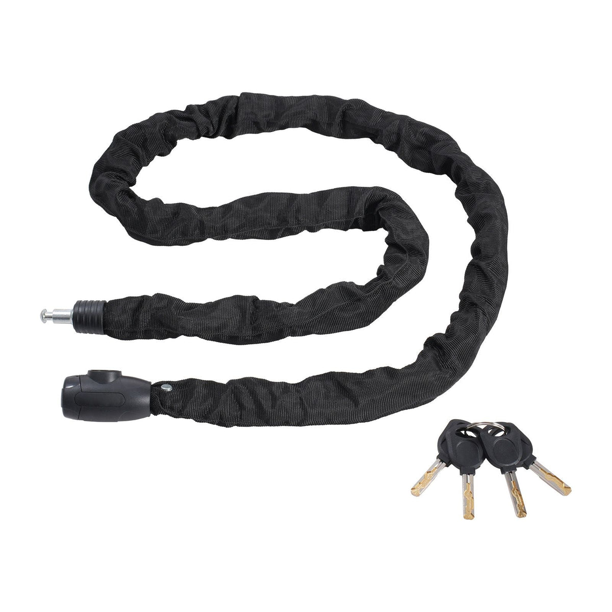 Bike Chain Lock, 5.91 Ft Combination Bicycle Chain Lock with 4 Keys, Heavy Duty Anti-Theft High Security Bike Locks, Perfect for Bike, Motorcycle, Scooter, Bicycle, Door, Fence or Gate, 10mm