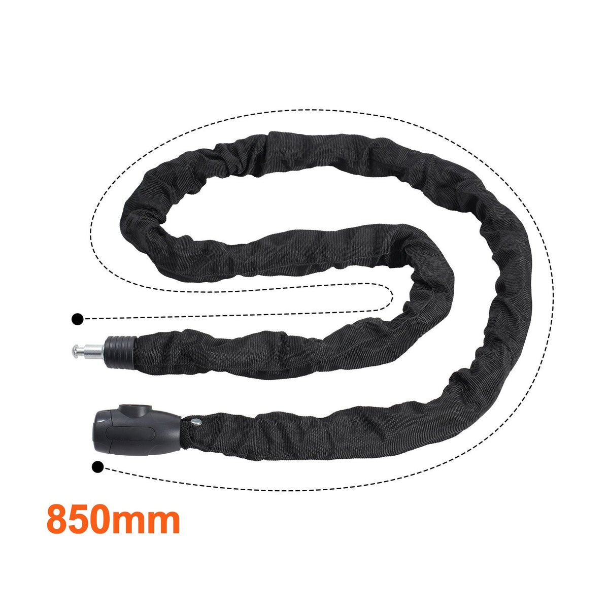 Bike Chain Lock, 5.91 Ft Combination Bicycle Chain Lock with 4 Keys, Heavy Duty Anti-Theft High Security Bike Locks, Perfect for Bike, Motorcycle, Scooter, Bicycle, Door, Fence or Gate, 10mm