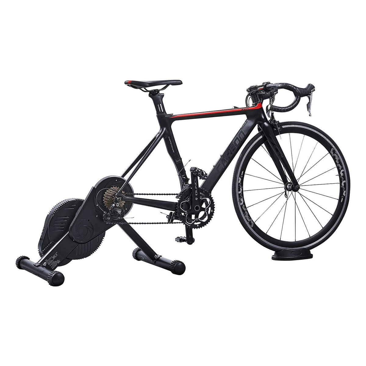 Bike Trainer, 1-13 Level, 26-29 in & 700C Wheels, Smart Bicycle Stationary Stand for Indoor Exercise Riding with Front Wheel Riser Block, Fits Road and Mountain Bikes, Compatible with Zwift App