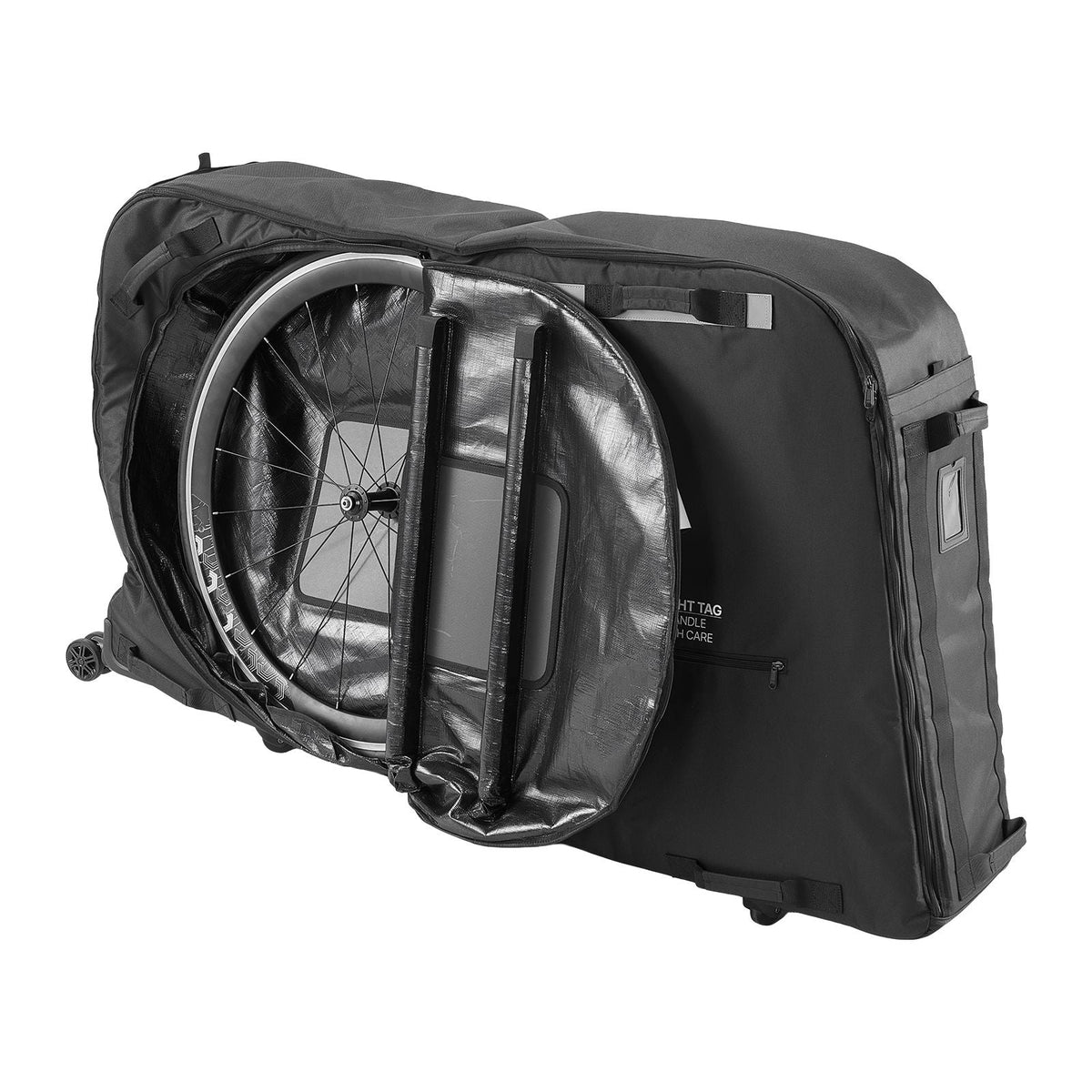 Bike Travel Bag, Transport Universal Bicycle Storage Case Bag with TSA Lock, Support Plates, Protection and Fork Mount Stabilisation, Bicycle Case Max. Wheelbase 51 in for Airplane, Outdoor Use