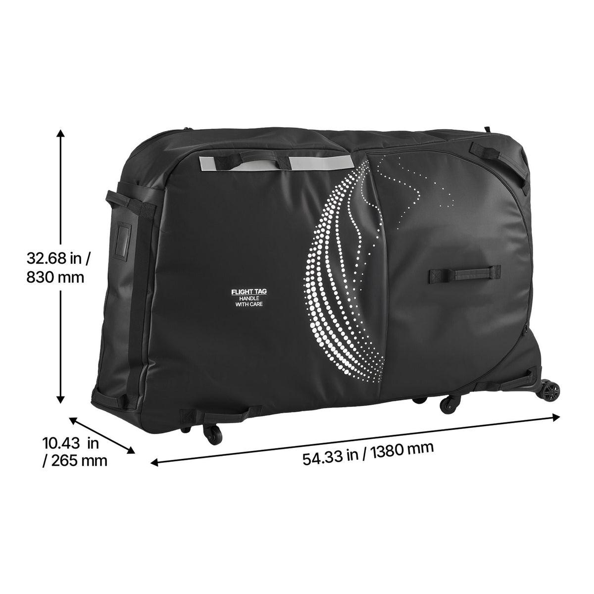 Bike Travel Bag, Transport Universal Bicycle Storage Case Bag with TSA Lock, Support Plates, Protection and Fork Mount Stabilisation, Bicycle Case Max. Wheelbase 51 in for Airplane, Outdoor Use