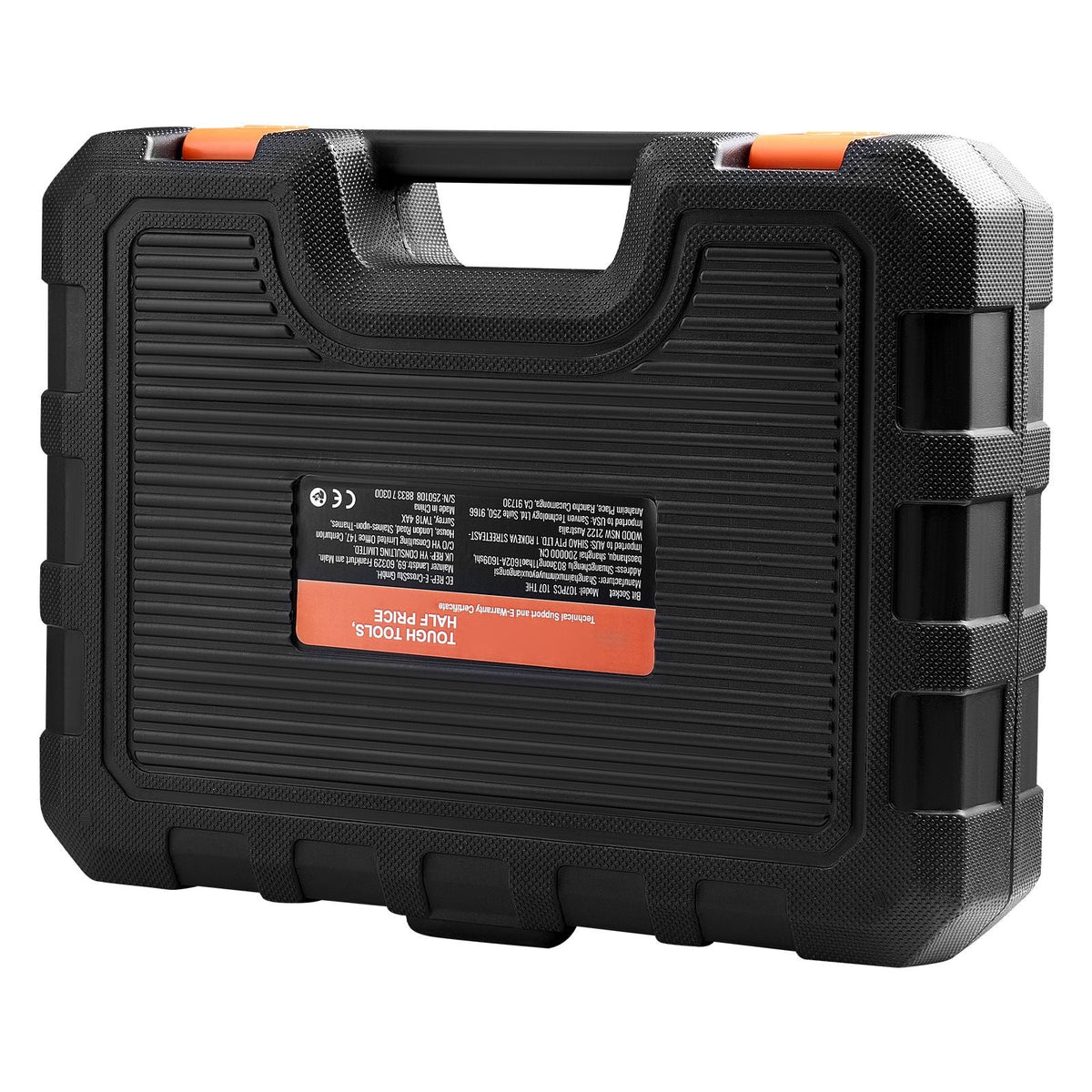 Bit Socket Set, 107-Piece SAE and Metric, Hex/Torx/External Torx/Tamper-Proof/Extra Long, S2 Alloy Steel and Cr-V Steel, 1/4 in, 3/8 in, and 1/2 in Drives, with Enhanced Storage Case, Hand Use