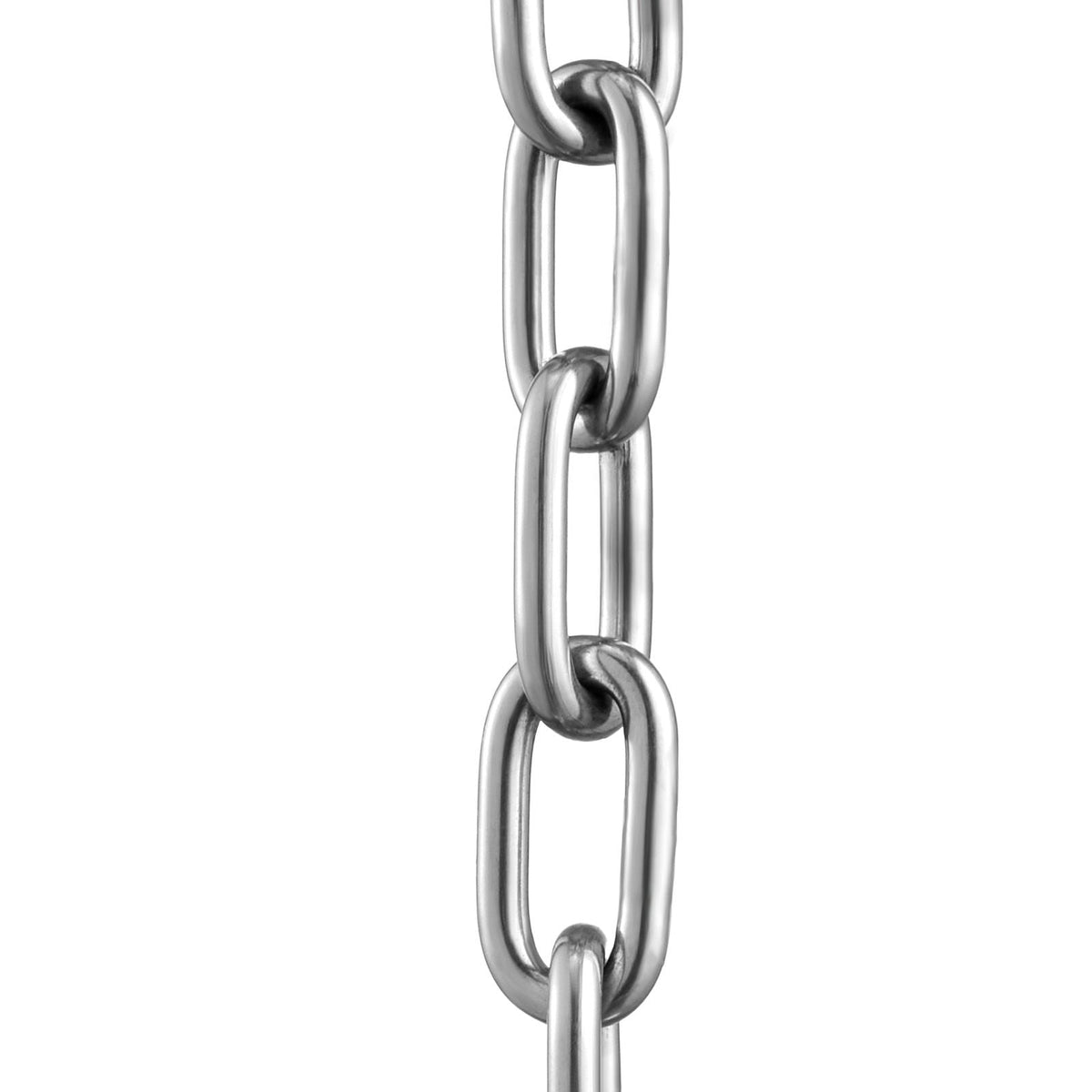 Boat Anchor Chain, 1/4" x 4', 1700 lbs. WLL/4800 lbs. BS, 316 Stainless Steel Marine Grade Anchor Lead Chain with Dual Lock Ring Shackles for Boats, Deck, Fishing, Works with Different Anchors