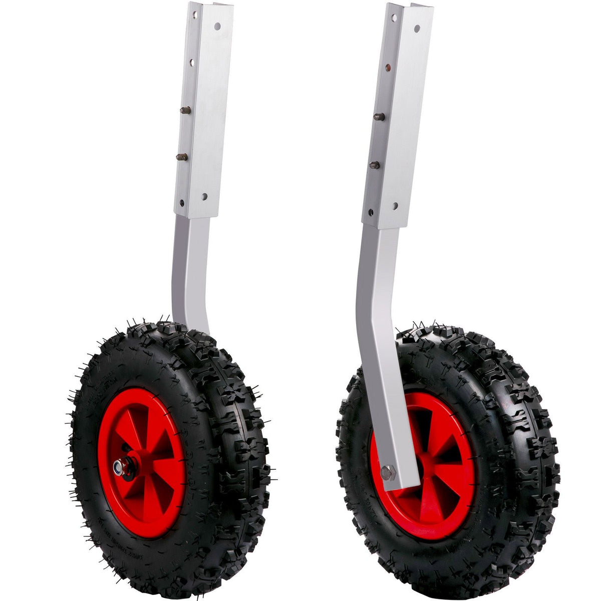 Boat Launching Wheels, 12\" Boat Transom Launching Wheel, 500 LBS Loading Capacity Inflatable Boat Launch Wheels, Aluminium Alloy Transom Launching Dolly Wheels with 4 PCS of Quick Release Pins