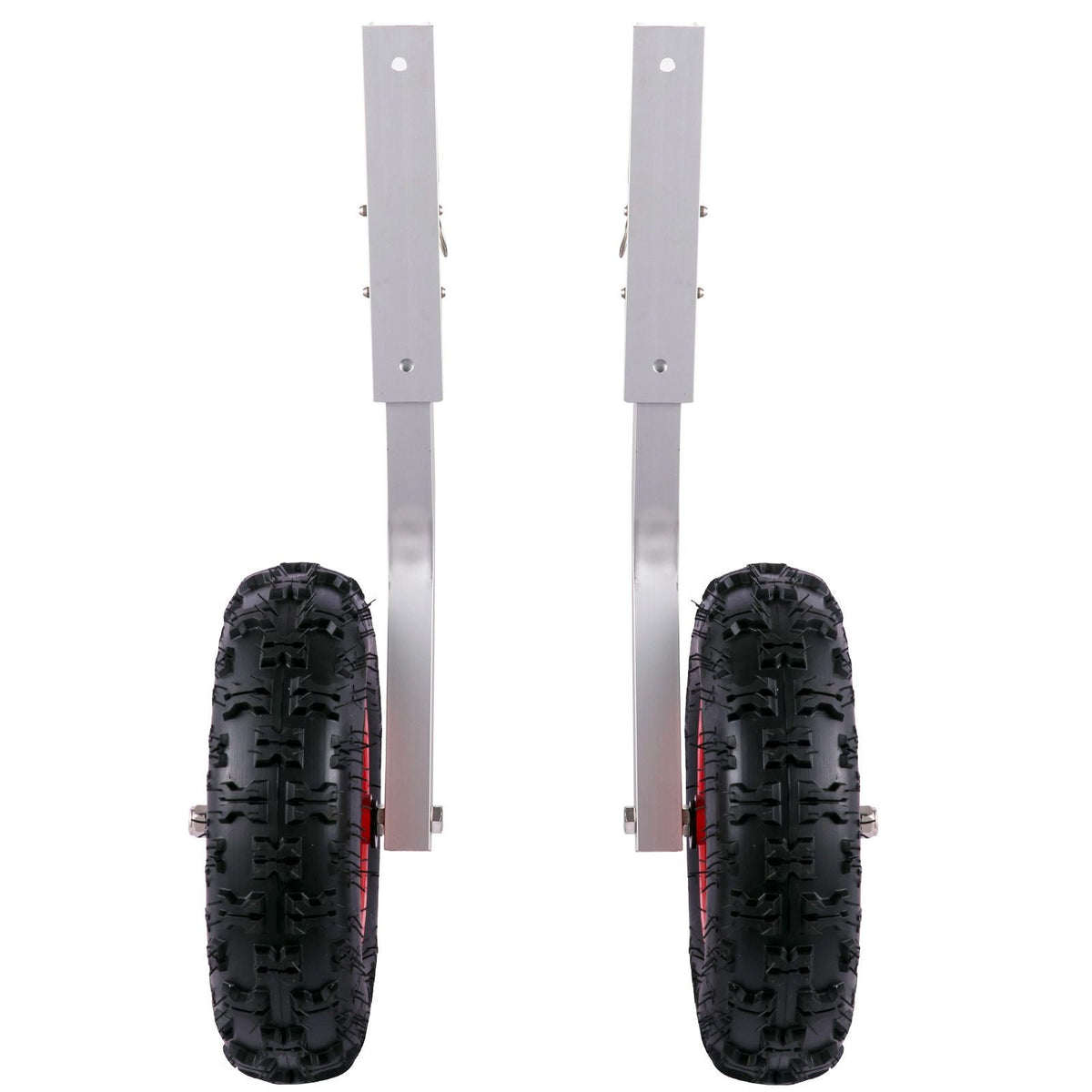 Boat Launching Wheels, 12\" Boat Transom Launching Wheel, 500 LBS Loading Capacity Inflatable Boat Launch Wheels, Aluminium Alloy Transom Launching Dolly Wheels with 4 PCS of Quick Release Pins