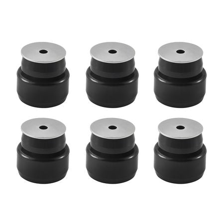Body Mount Bushing Kit, Compatible with 1999-2014 Chevy Silverado & Sierra 1500/2500, 24 PCS Polyurethane Body Mount Kit, Durable Components for Improving Bumpy Driving Performance, Black