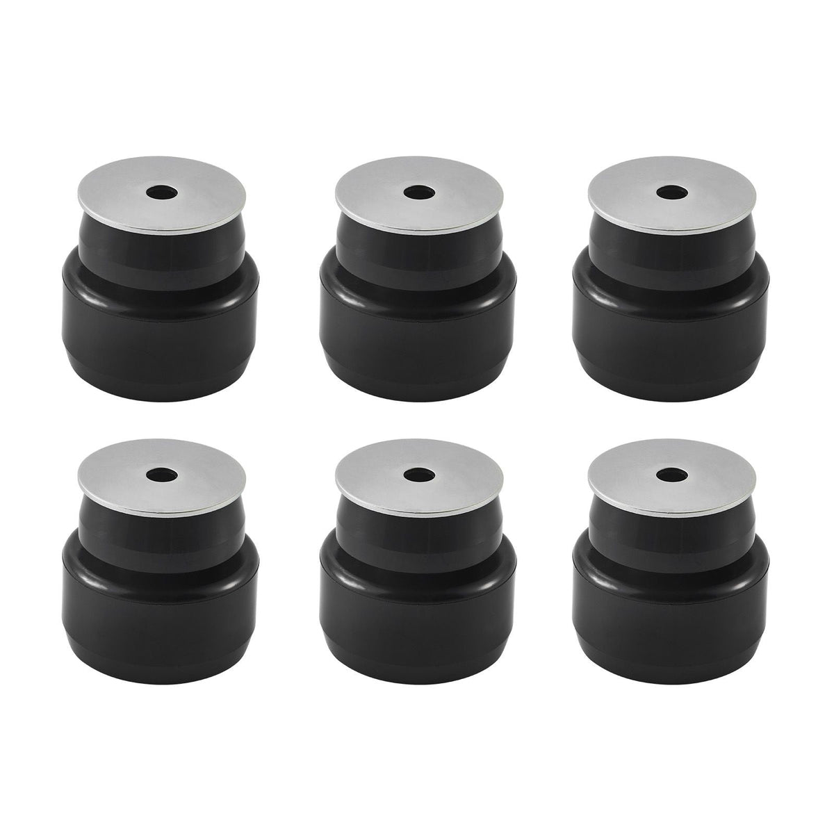Body Mount Bushing Kit, Compatible with 1999-2014 Chevy Silverado & Sierra 1500/2500, 24 PCS Polyurethane Body Mount Kit, Durable Components for Improving Bumpy Driving Performance, Black