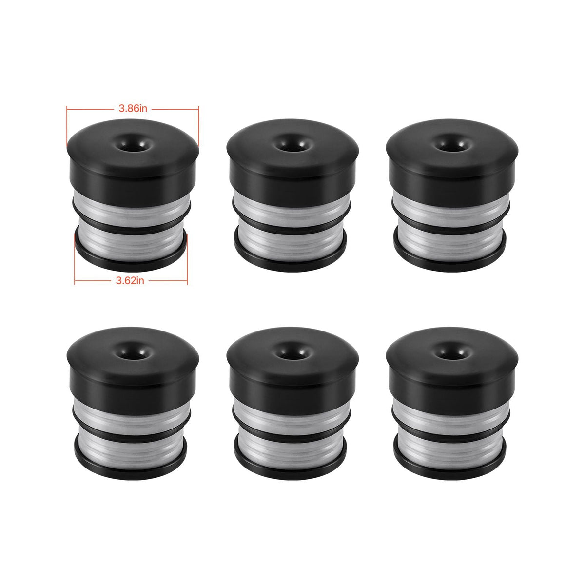 Body Mount Bushing Kit, Compatible with 2008-2016 F250 F350 Super Duty, 48 PCS Silicone Body Mount Kit, Quick Replacement, Durable Components for Improving Bumpy Driving Performance, Gray