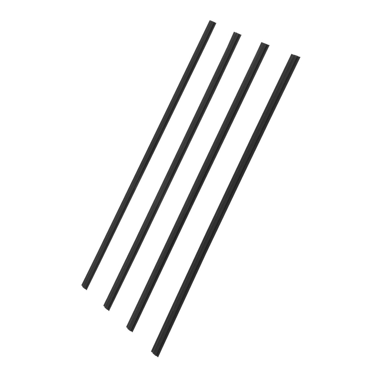 Bottom Locking Privacy Slats, Double-Wall Vertical Bottom-Locking Slats with Wings for Chain-Link Fence, High-Density HDPE Chain Link Slats Ideally Fit 8' High Fence for Garden and Farm(Black)