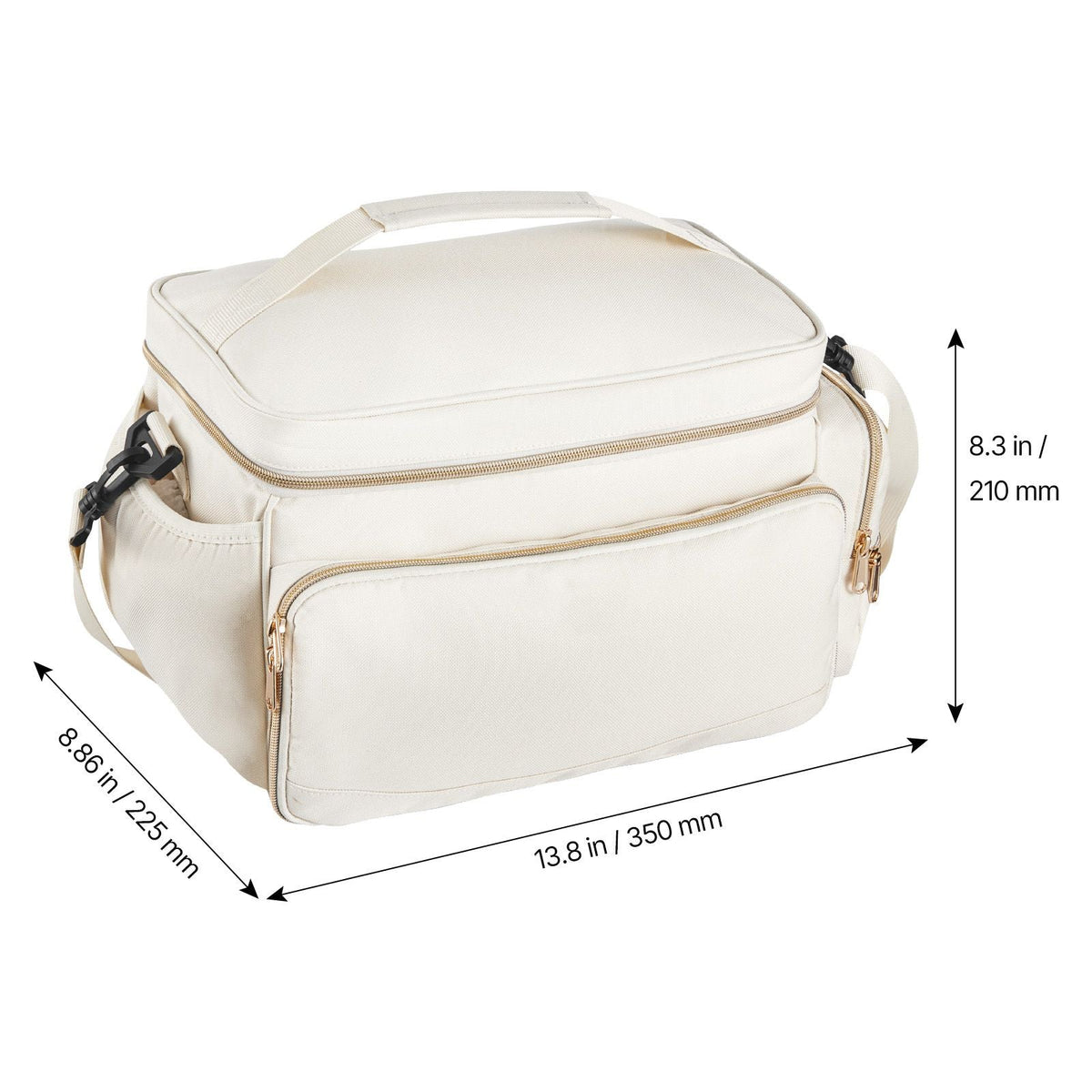 Breast Pump Bag, Breast Feeding Bag with Waterproof Mat, Fits for S1/S2, Pumping Accessories & Breastmilk Storage, Portable Pump Carrying Case for Work, Travel and Family Use, Beige
