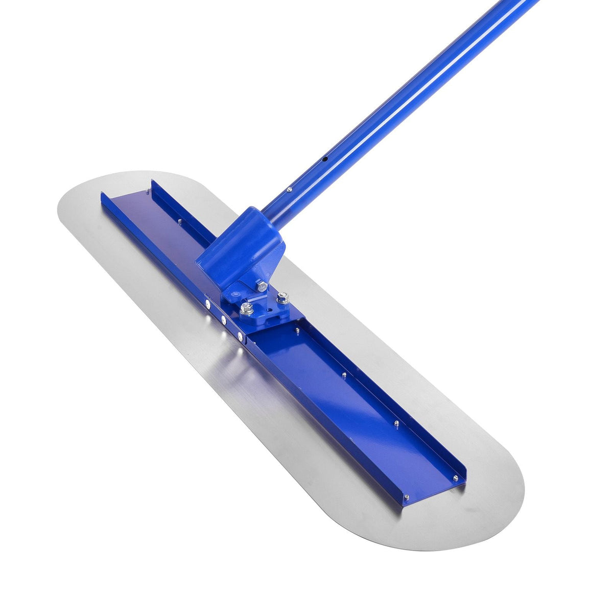 Bull Float Magnesium Concrete Float, 47.24 x 7.28 Inch Round End Concrete Float Tool with 4 Aluminum Alloy Replaceable Handles, Cement Finishing Float for Various Industrial Applications