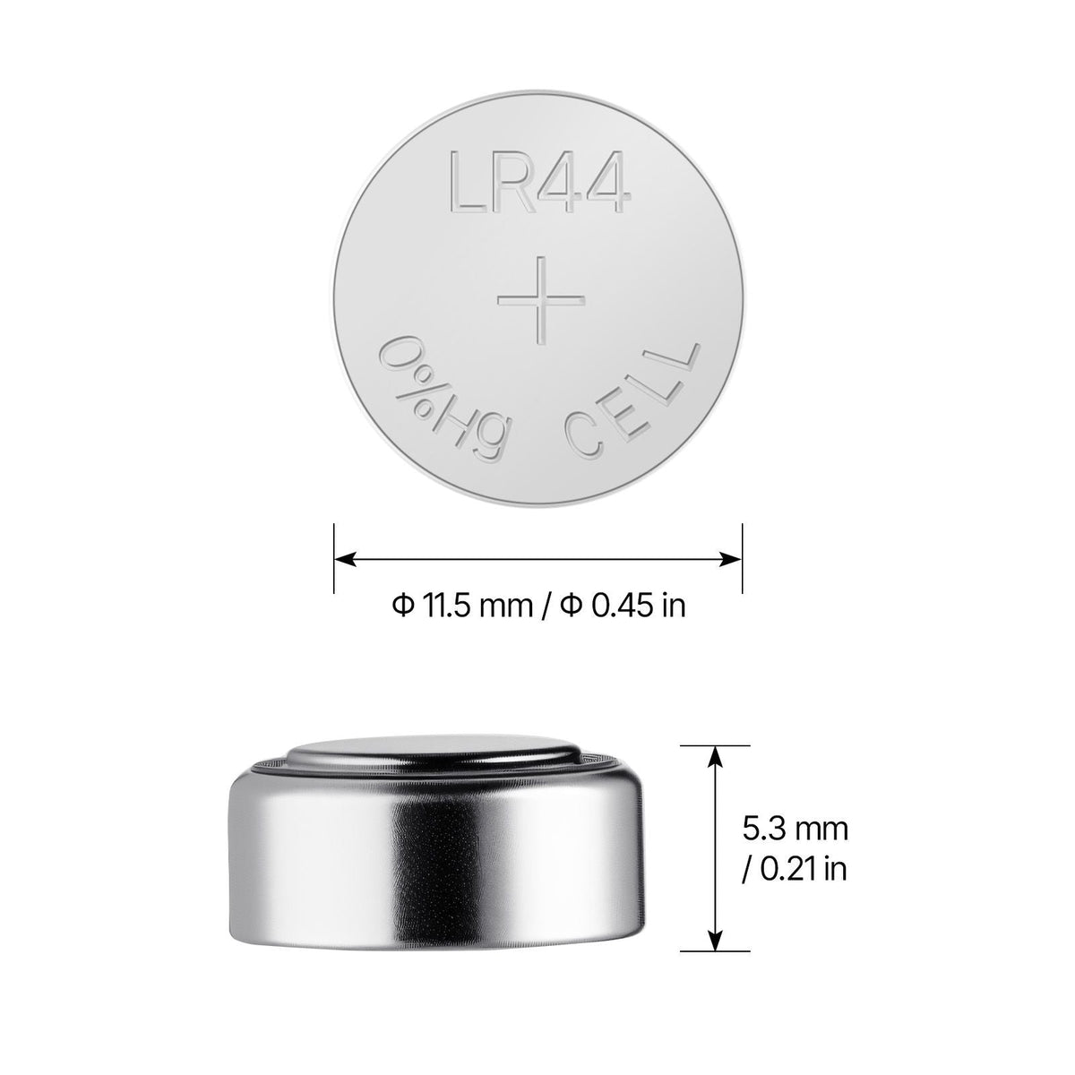Button Cell Battery, 4 Pack (40 Count) LR44 Alkaline Batteries Non-Mercury, AG13 357 303 SR44 Battery 1.5V Button Coin Cell Batteries for Remote Controls, Heart Rate Monitors, and Other Devices