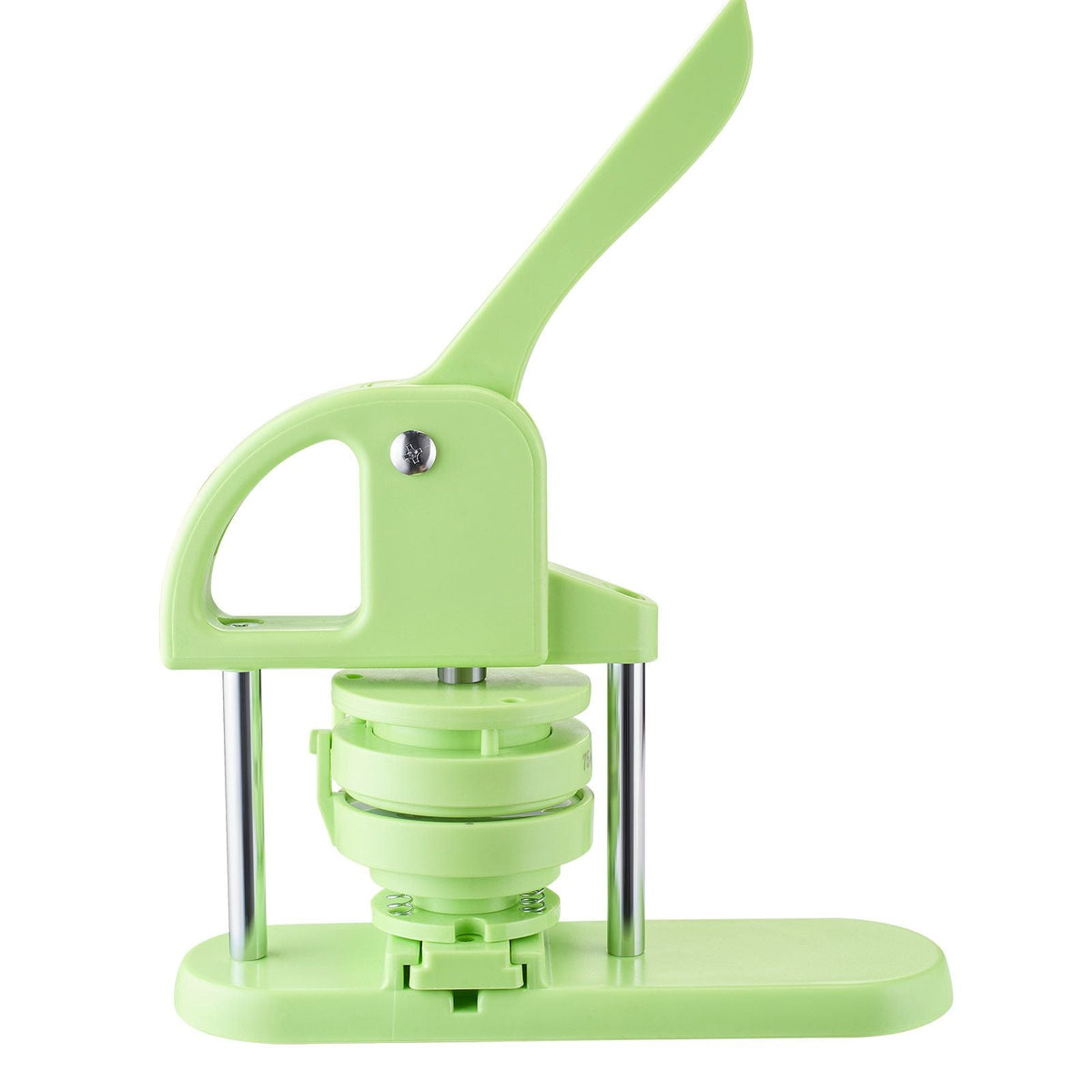 Button Maker Machine, 2.28/2.95 inch 2-in-1, Plastic Pin Maker with 200 pcs Button Parts, Circle Cutter and Magic Book, Reinforced Ergonomic Handle, for DIY Badges, Personalized Pins, Green