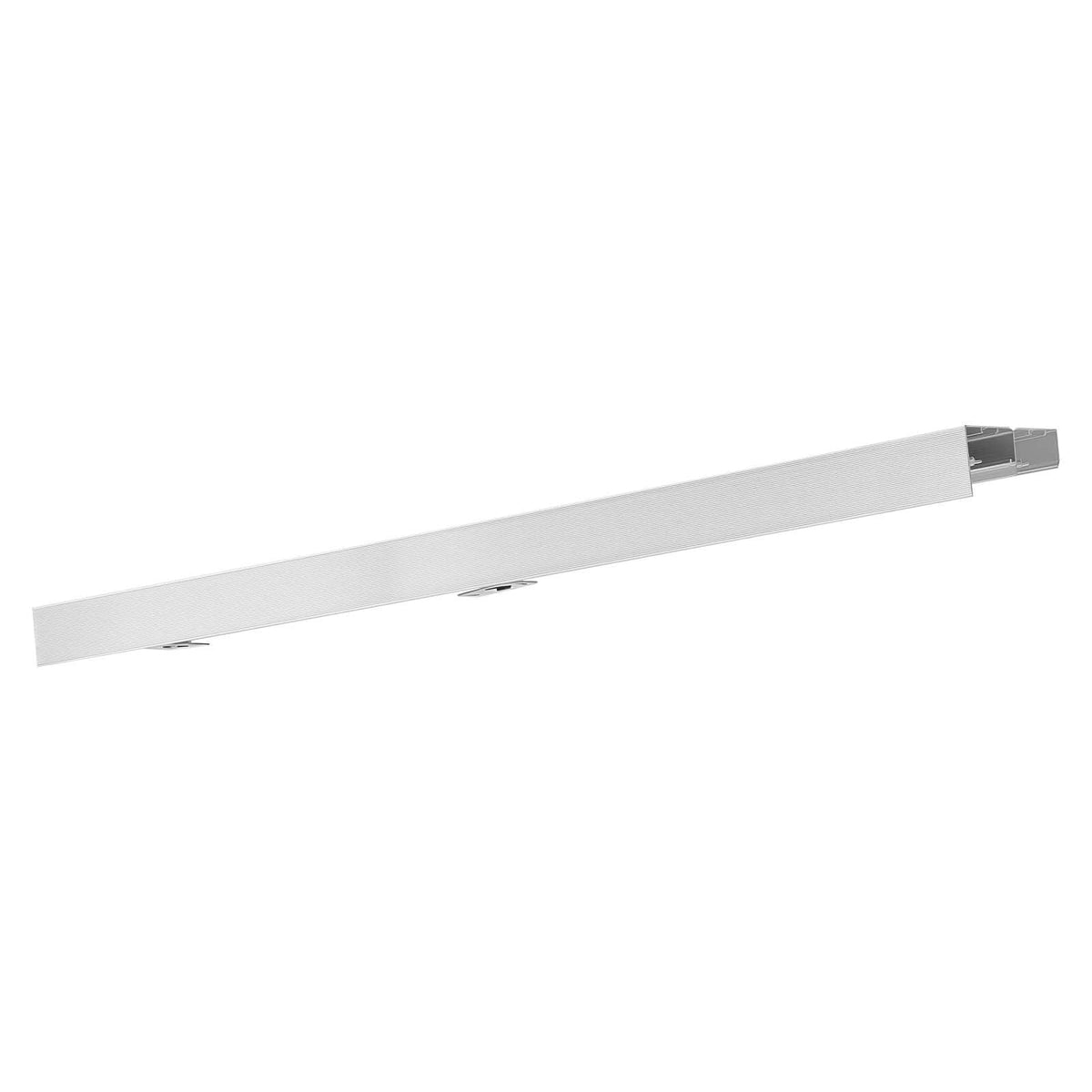 Bypass Sliding Door Hardware Kit, 4 ft Aluminum Alloy Dual-Track Bypass Door Hardware, Smooth and Quiet Sliding, Easy to Install, for 1" to 1 3/4" Thickness 24" Width 2 Door System, for Closet