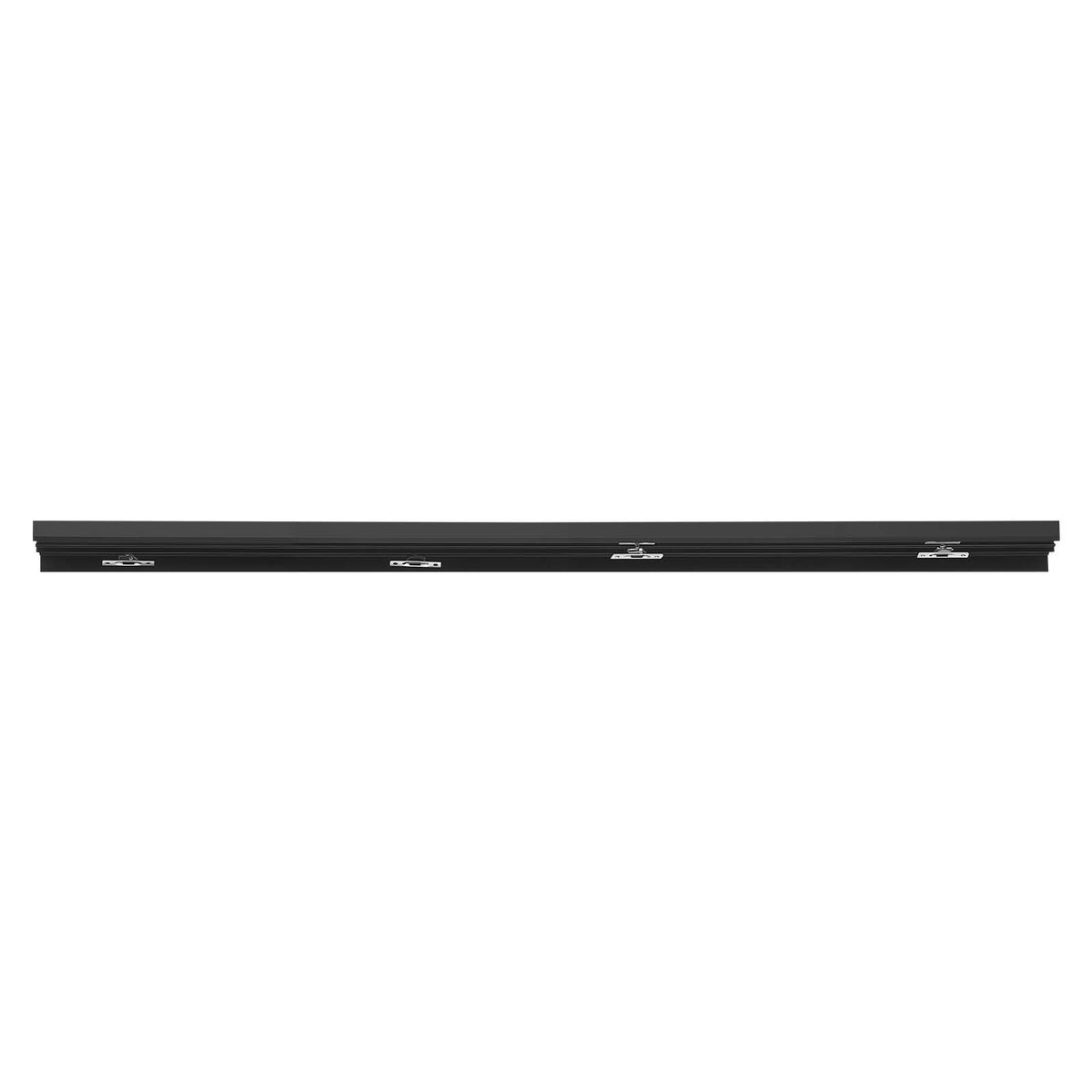 Bypass Sliding Door Hardware Kit, 5 ft Aluminum Alloy Dual-Track Bypass Door Hardware, Smooth and Quiet Sliding, Easy to Install, for 1" to 1 3/4" Thickness 30" Width 2 Door System, for Closet