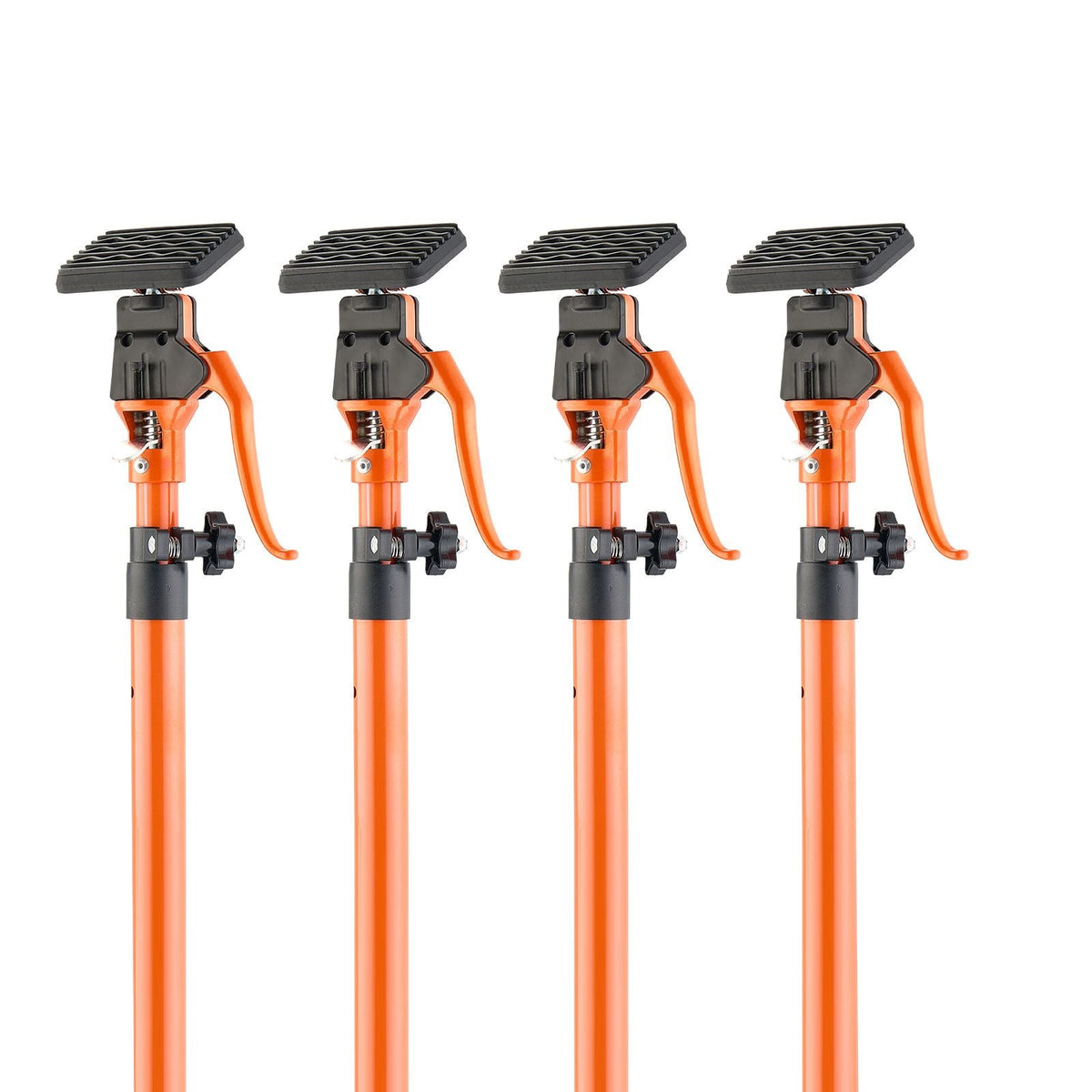 Cabinet Jack Support Pole, 4-Pack, 49.2-114.6 Inch Steel Telescopic Quick Support Rod, Adjustable 3rd Hand System up to 198 lbs Capacity for Installing Cabinets, Lifting Drywall, Cargo Bars