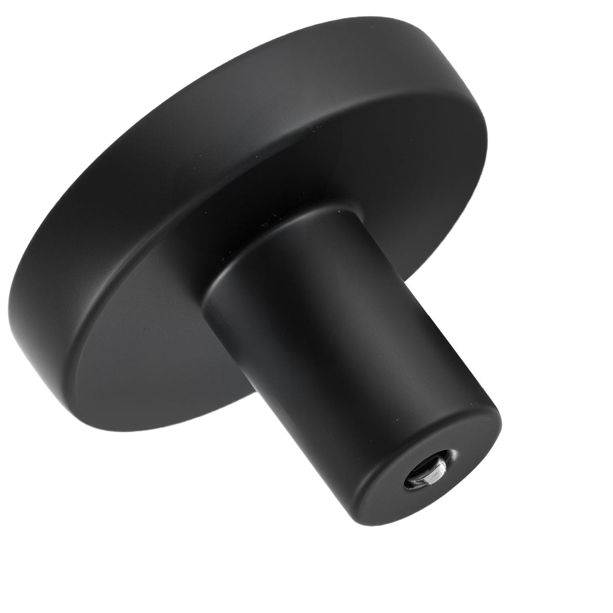 Cabinet Knobs, 10 Pack, 1.26 Inch Black Zinc Alloy Drawer Pulls & Door Handles, Mushroom Kitchen Solid Knobs Dresser Handles, Cupboard Hardware with Screws for Bathroom Closet Cabinets Drawers