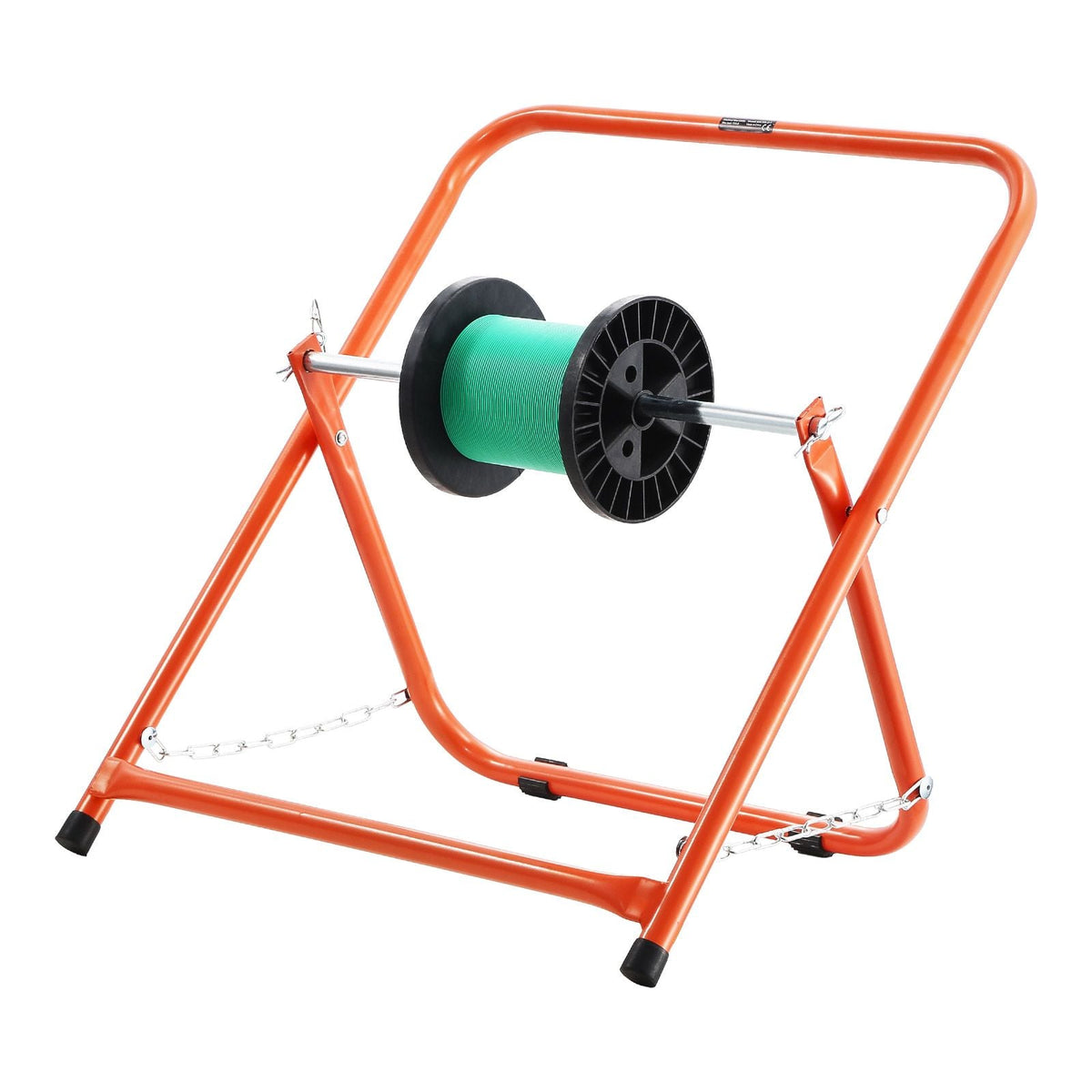 Cable Caddy, Heavy Duty Steel Frame, Spool Holder for Electrical Wires, Portable Wire Dispenser for Up to 20 in Diameter Spools, 100 lbs Capacity for Cable Reels, Electrical Industrial Retail